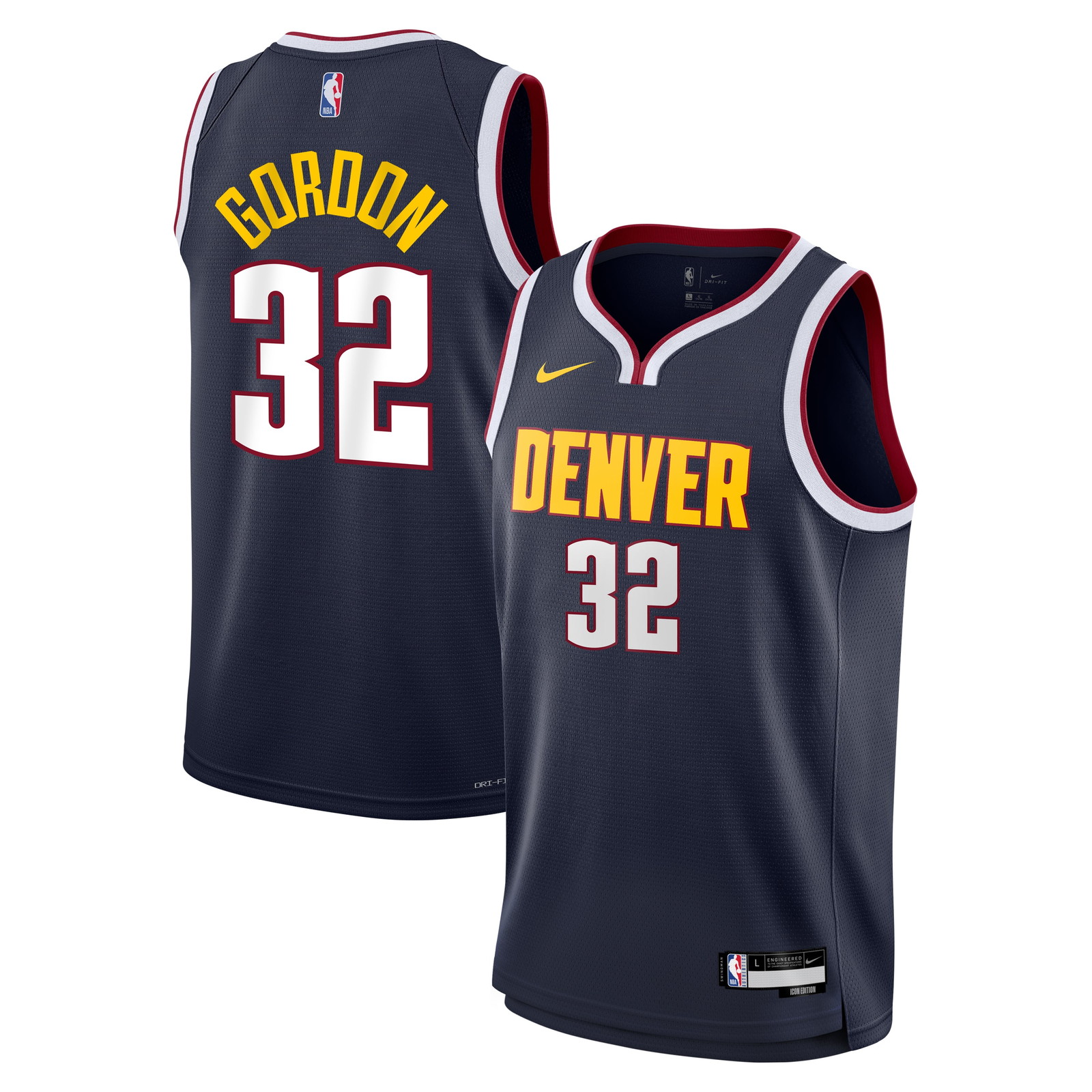 Aaron Gordon Denver Nuggets Youth Swingman Jersey Icon Edition Navy - front view