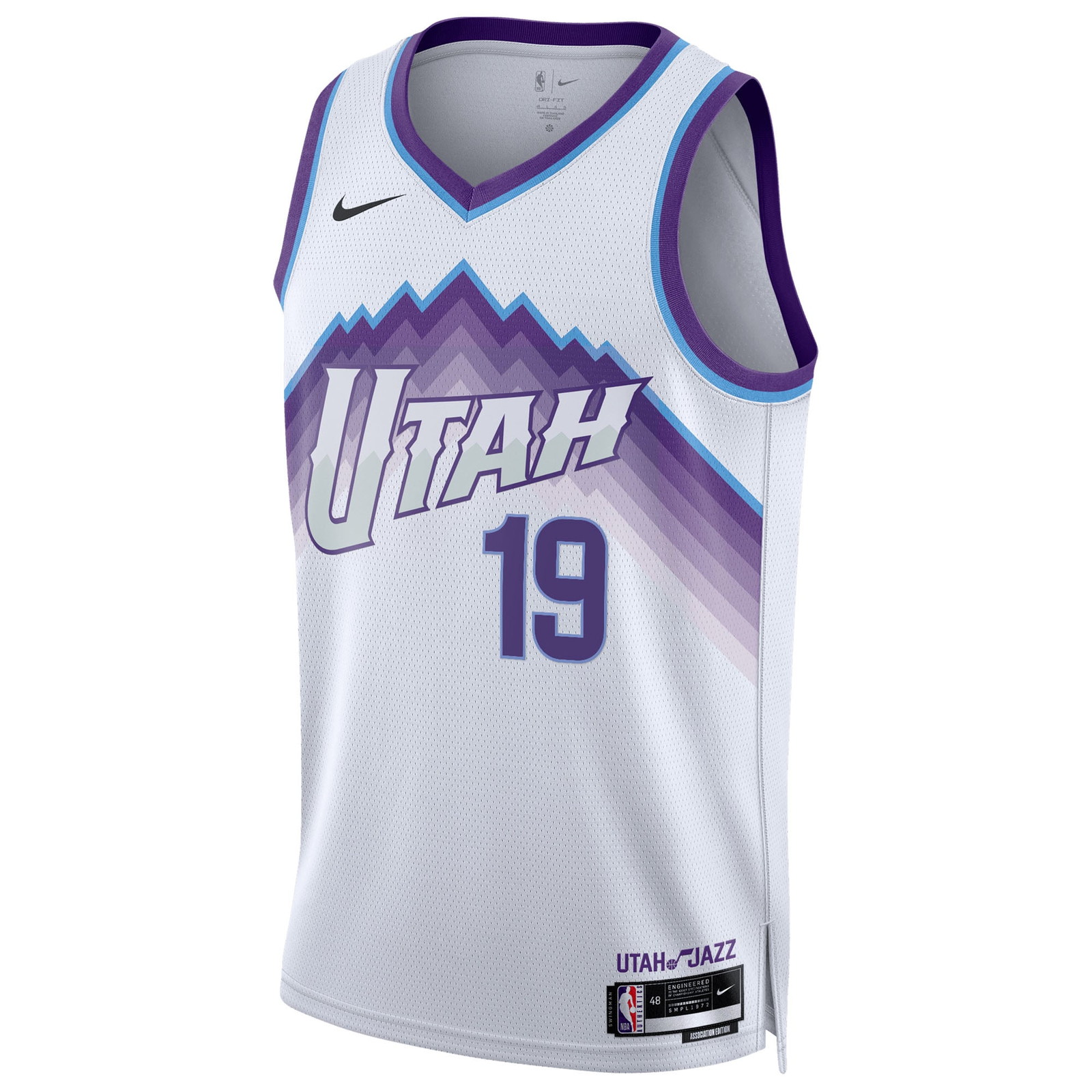 Ace Bailey Utah Jazz Unisex Swingman Jersey Association Edition White - front view