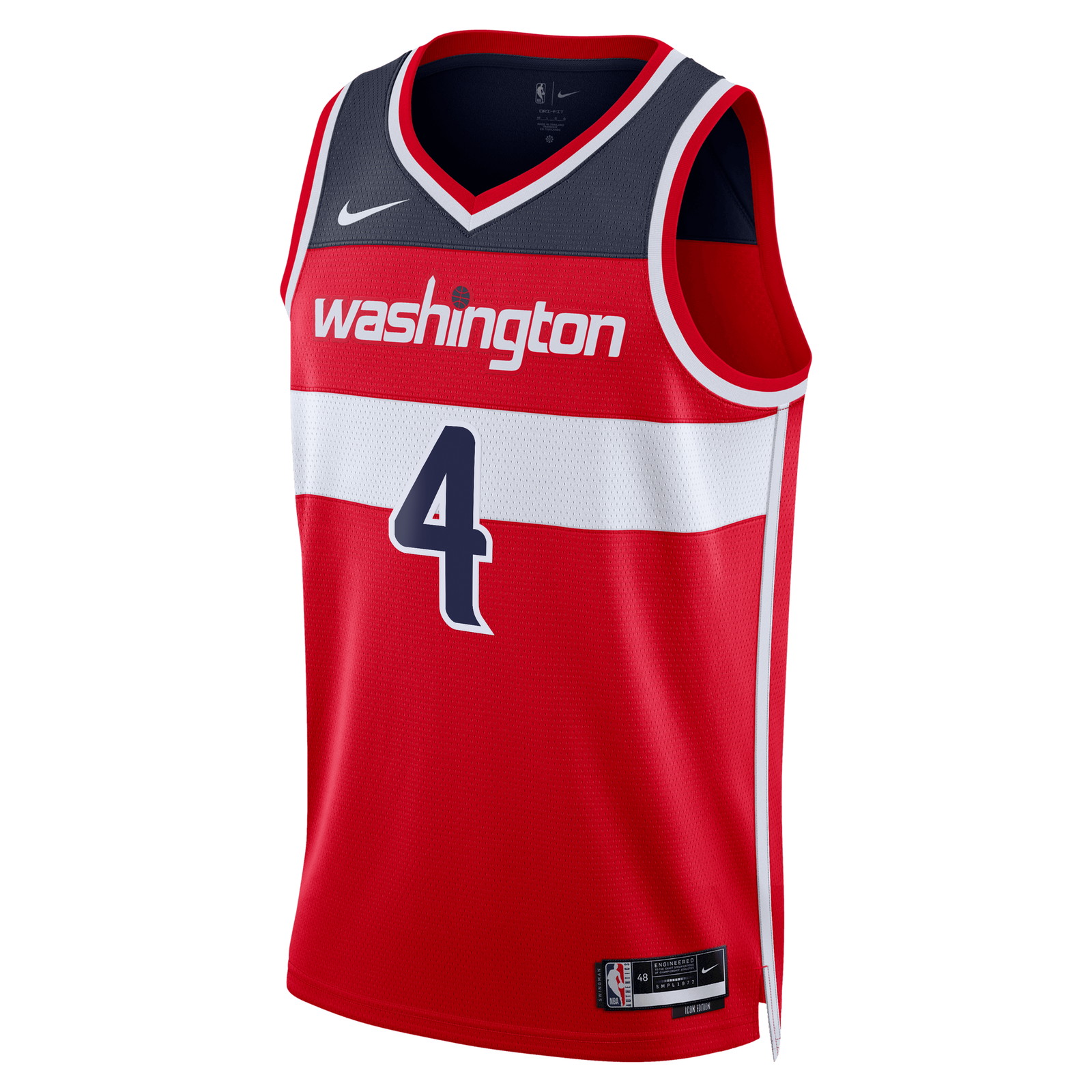 AJ Dybantsa Washington Wizards Unisex 2026 NBA Draft Swingman Jersey Icon Edition Red - front view