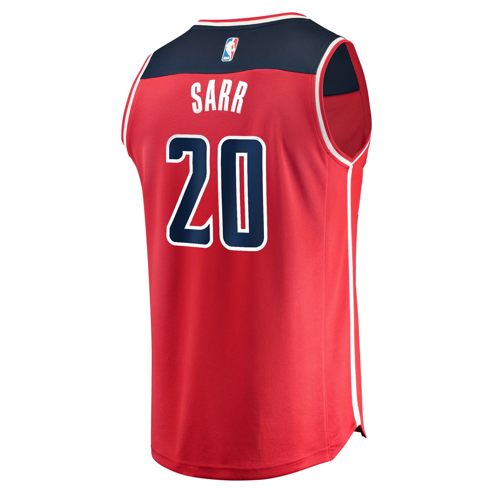 Alexandre Sarr Washington Wizards Fast Break Fan Version Player Jersey Icon Edition Red - back view