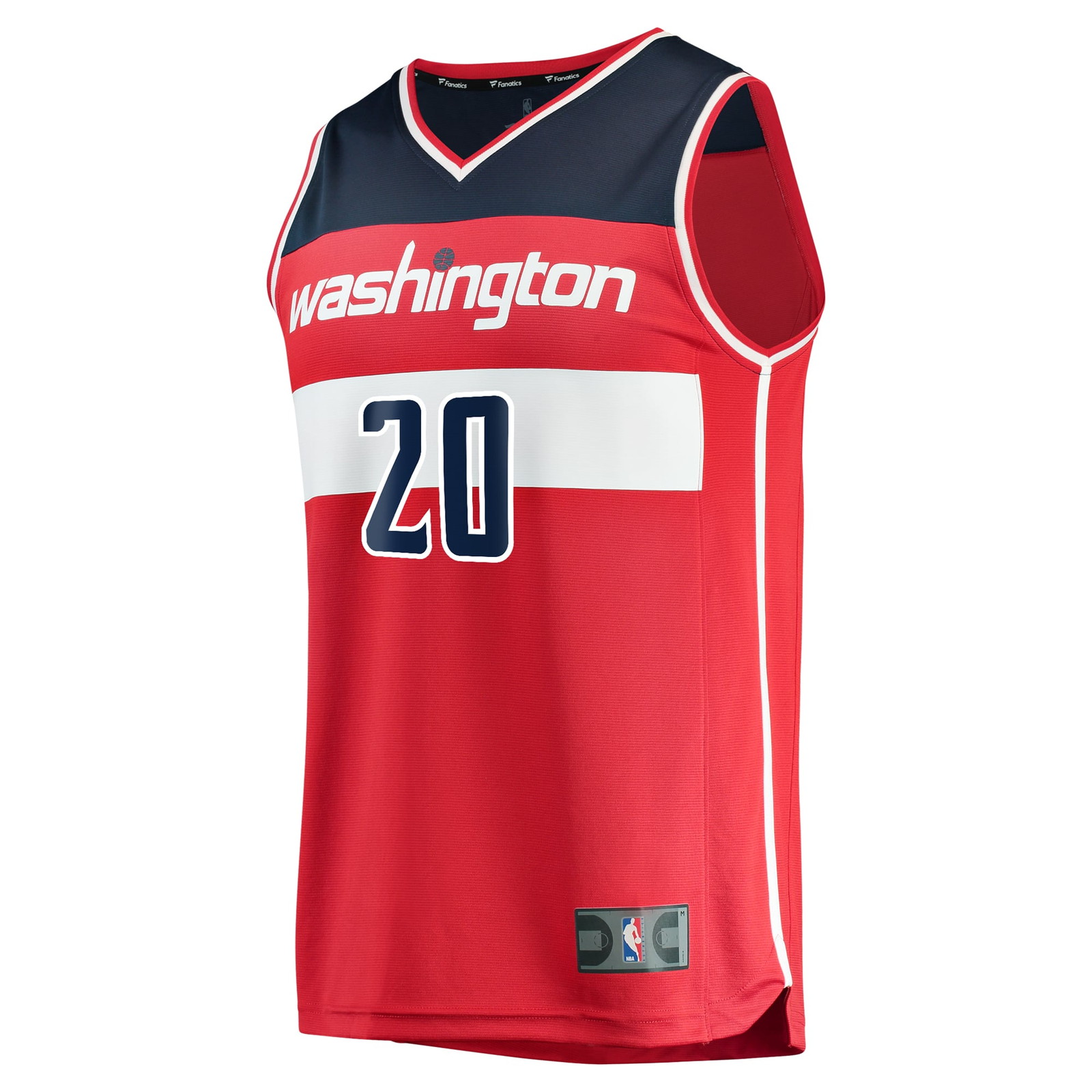 Alexandre Sarr Washington Wizards Fast Break Fan Version Player Jersey Icon Edition Red - front view