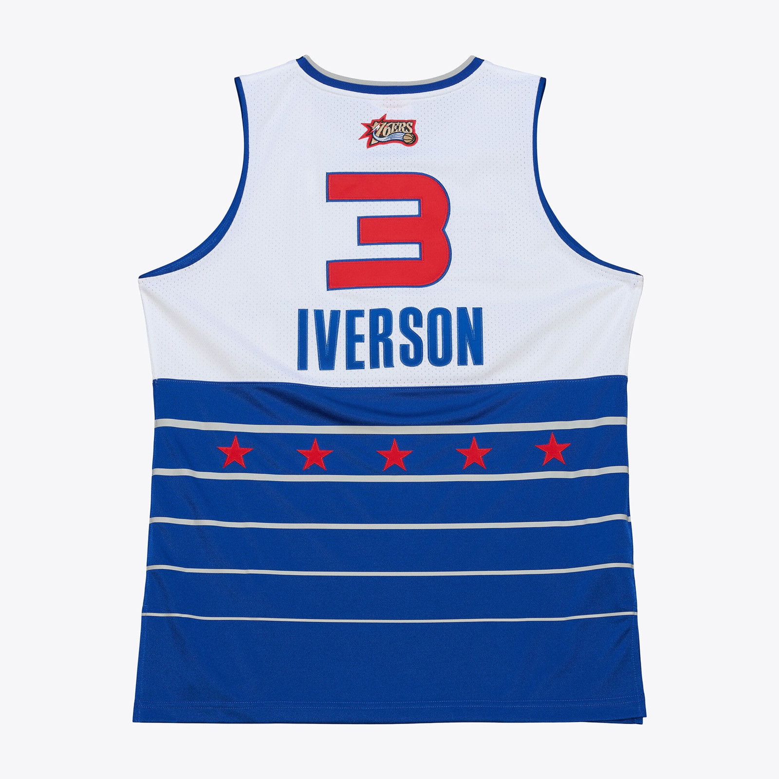 Allen Iverson 2006 NBA All-Star Game Pro Cut Jersey White/Blue - front view