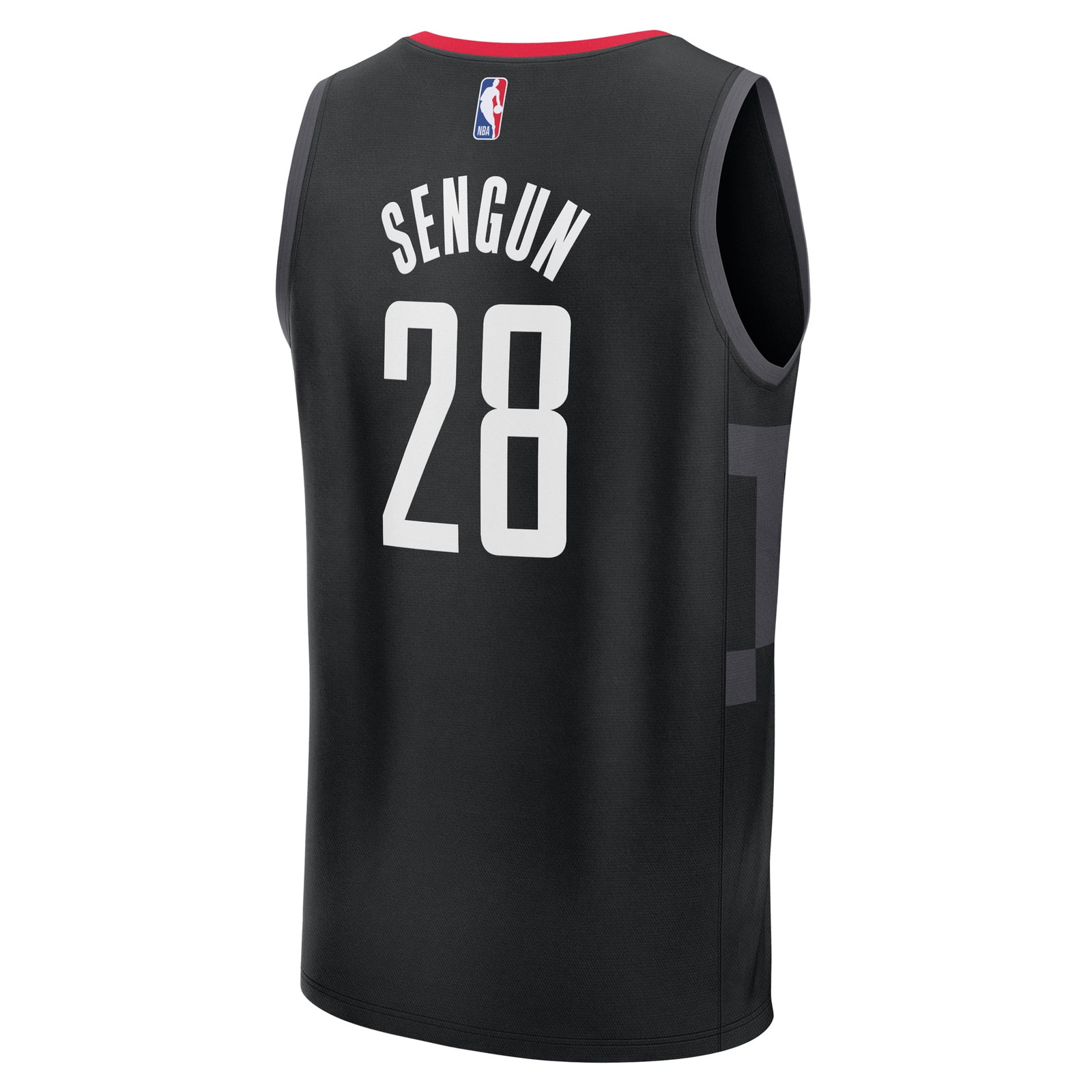 Alperen Sengun Houston Rockets Fast Break Fan Version Player Jersey Statement Edition - back view