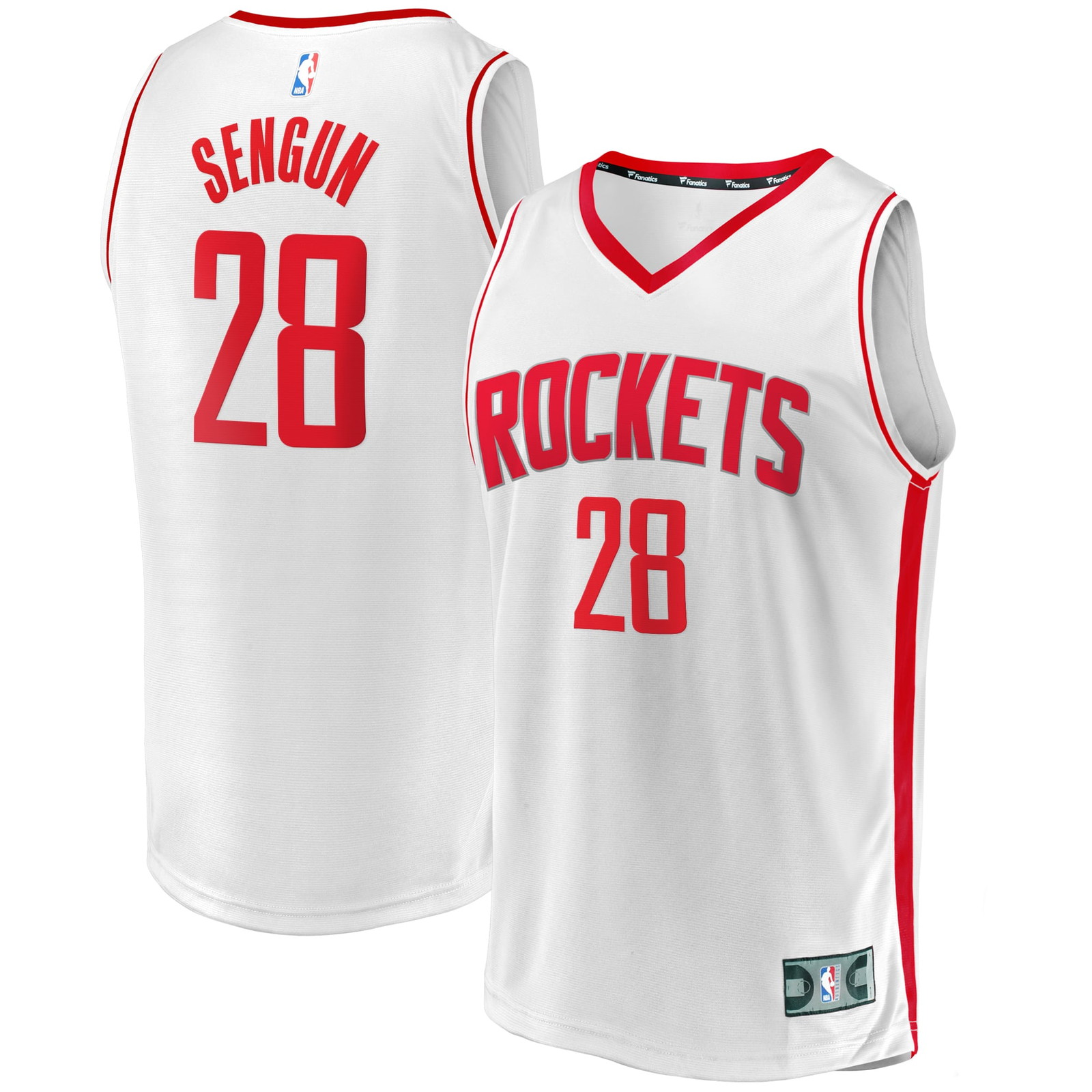 Alperen Sengun Houston Rockets Youth Fast Break Fan Version Player Jersey - front and back view