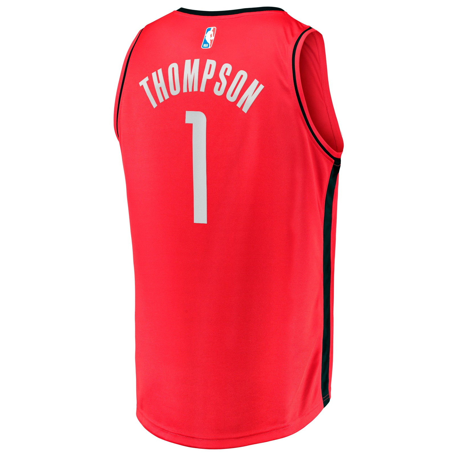 Amen Thompson Houston Rockets Youth Fast Break Fan Version Jersey Icon Edition Red - back view