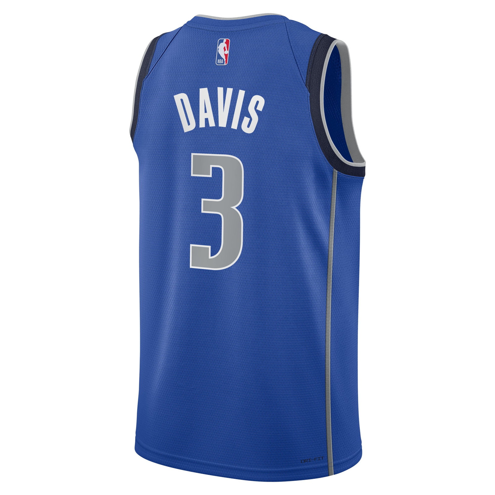 Anthony Davis Dallas Mavericks Youth Swingman Jersey Icon Edition Blue - back view