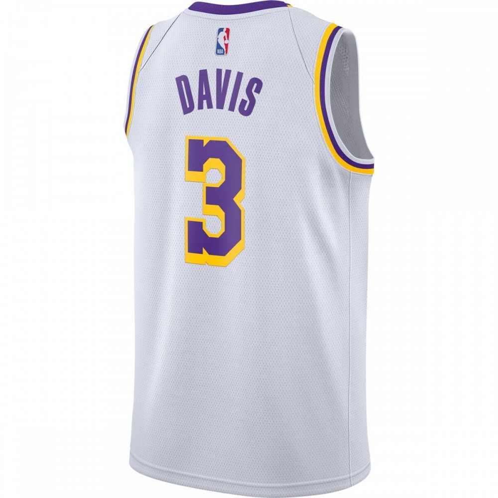 Anthony Davis Los Angeles Lakers 2020/21 Swingman Jersey White Association Edition - back view