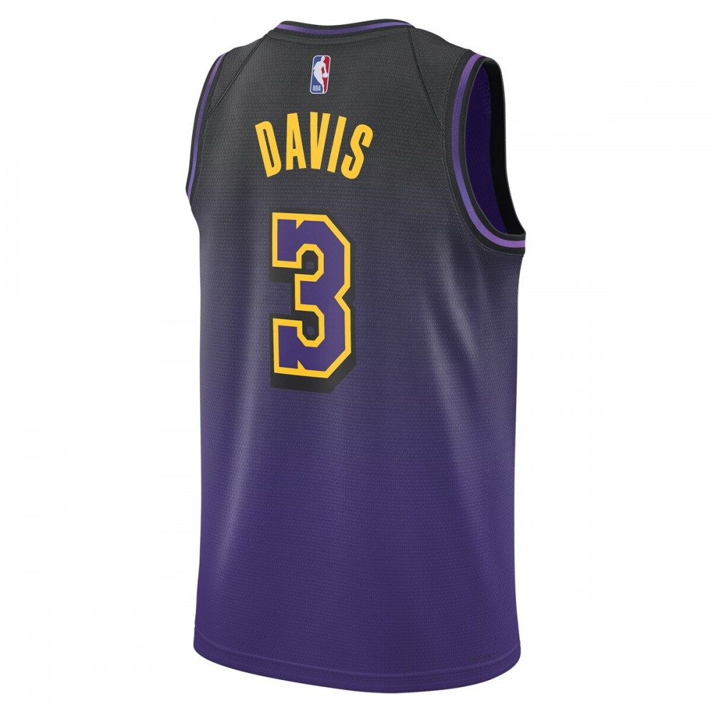 Anthony Davis Los Angeles Lakers Unisex 2024/25 Swingman Player Jersey City Edition - back view