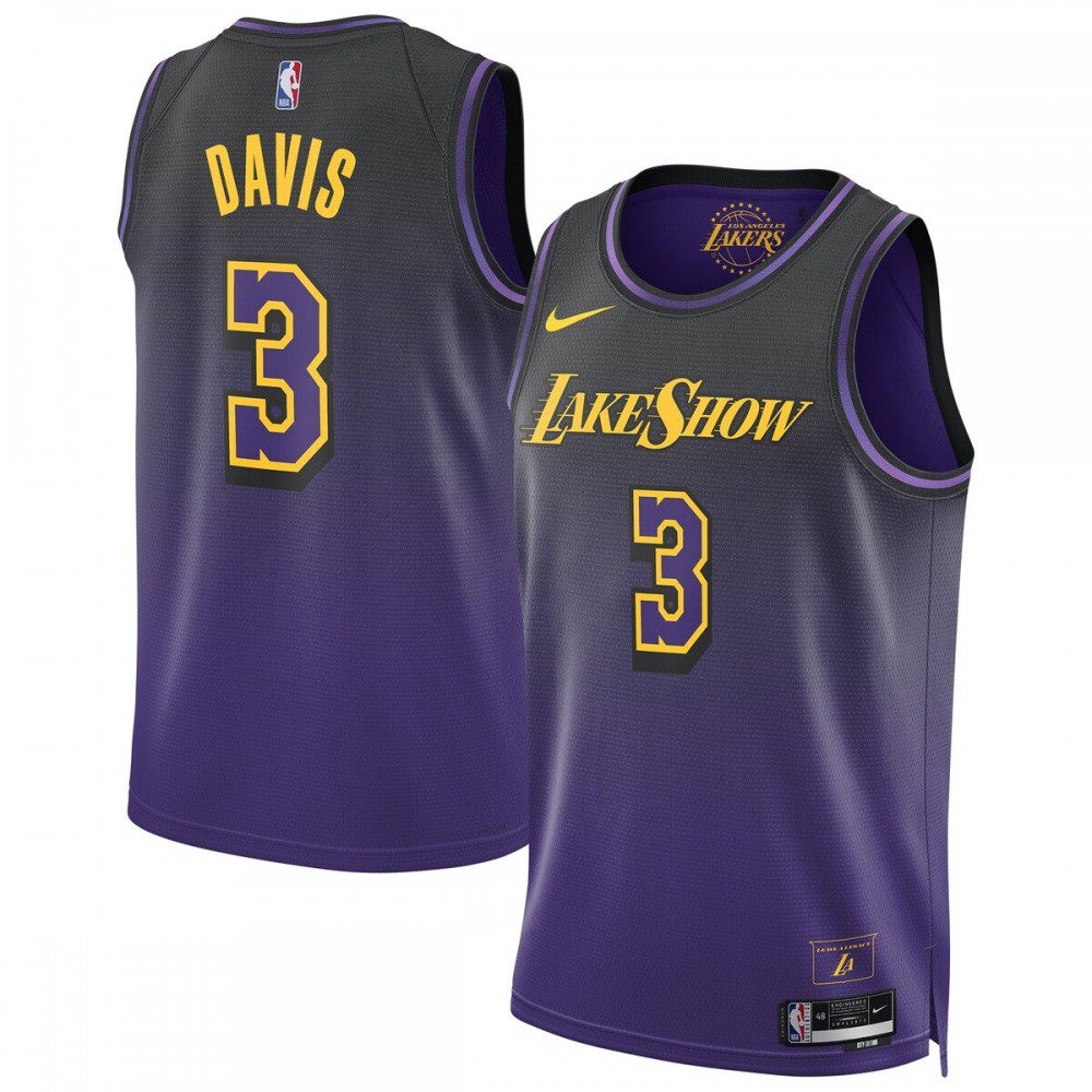 Anthony Davis Los Angeles Lakers Unisex 2024/25 Swingman Player Jersey City Edition - front view