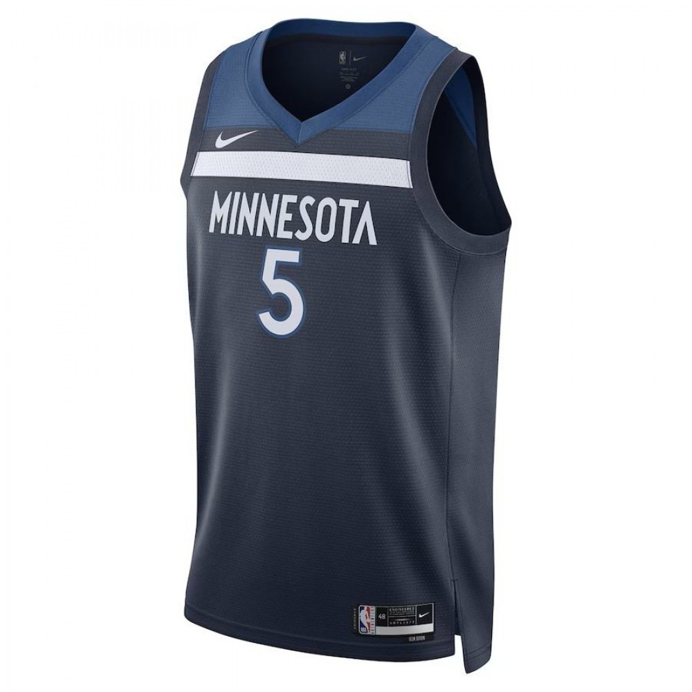 Anthony Edwards Minnesota Timberwolves Unisex Swingman Jersey Icon Edition Navy - second front view