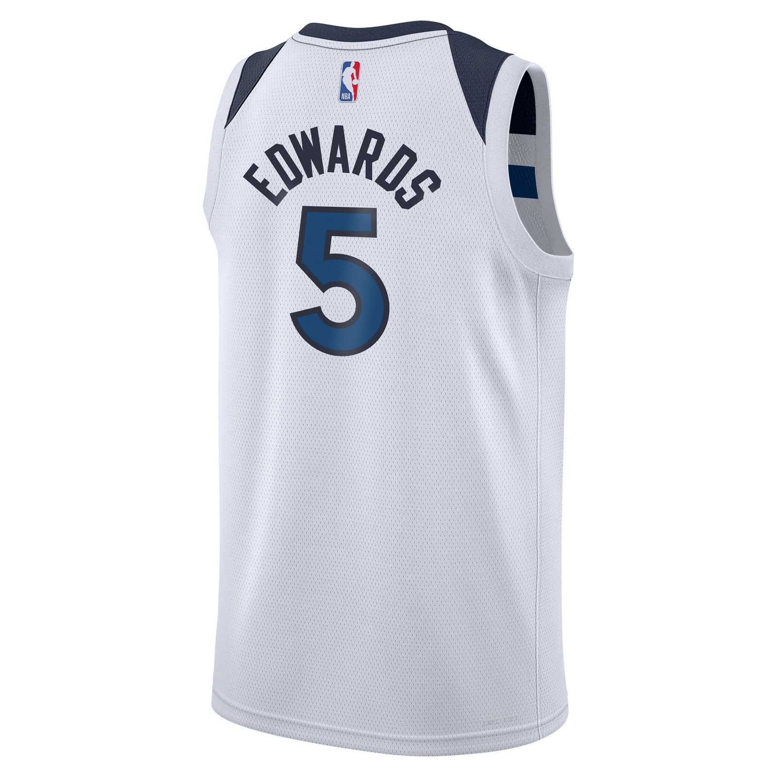 Anthony Edwards Minnesota Timberwolves Youth Swingman Jersey Association Edition White - back view