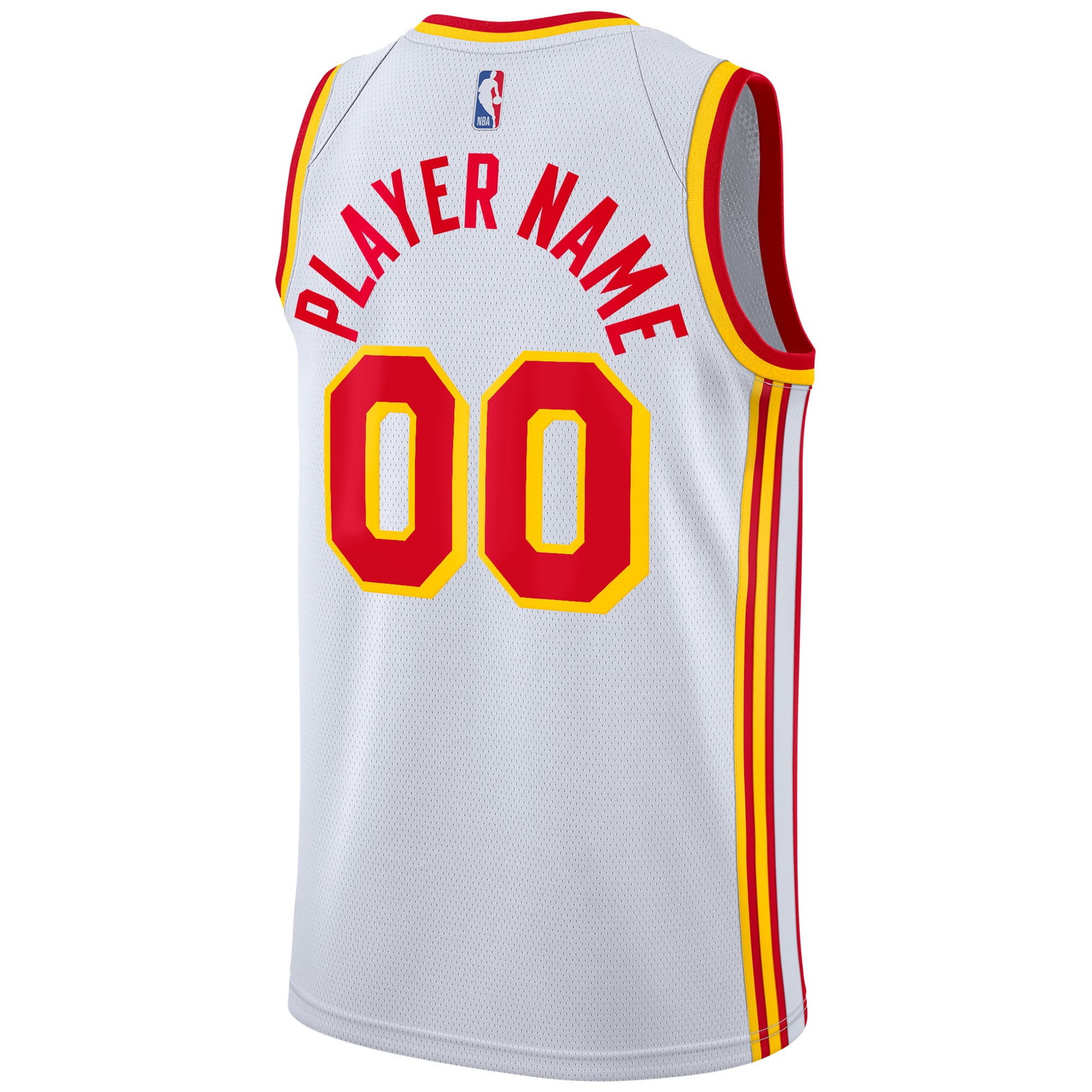 Atlanta Hawks 2020/21 Swingman Custom Jersey Association Edition White - back view