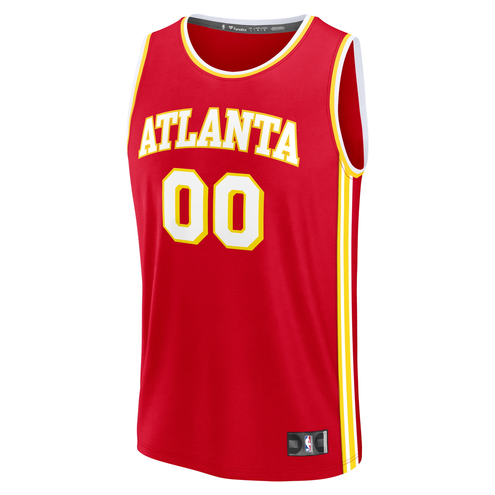 Atlanta Hawks Fast Break Custom Jersey Icon Edition Red - front view