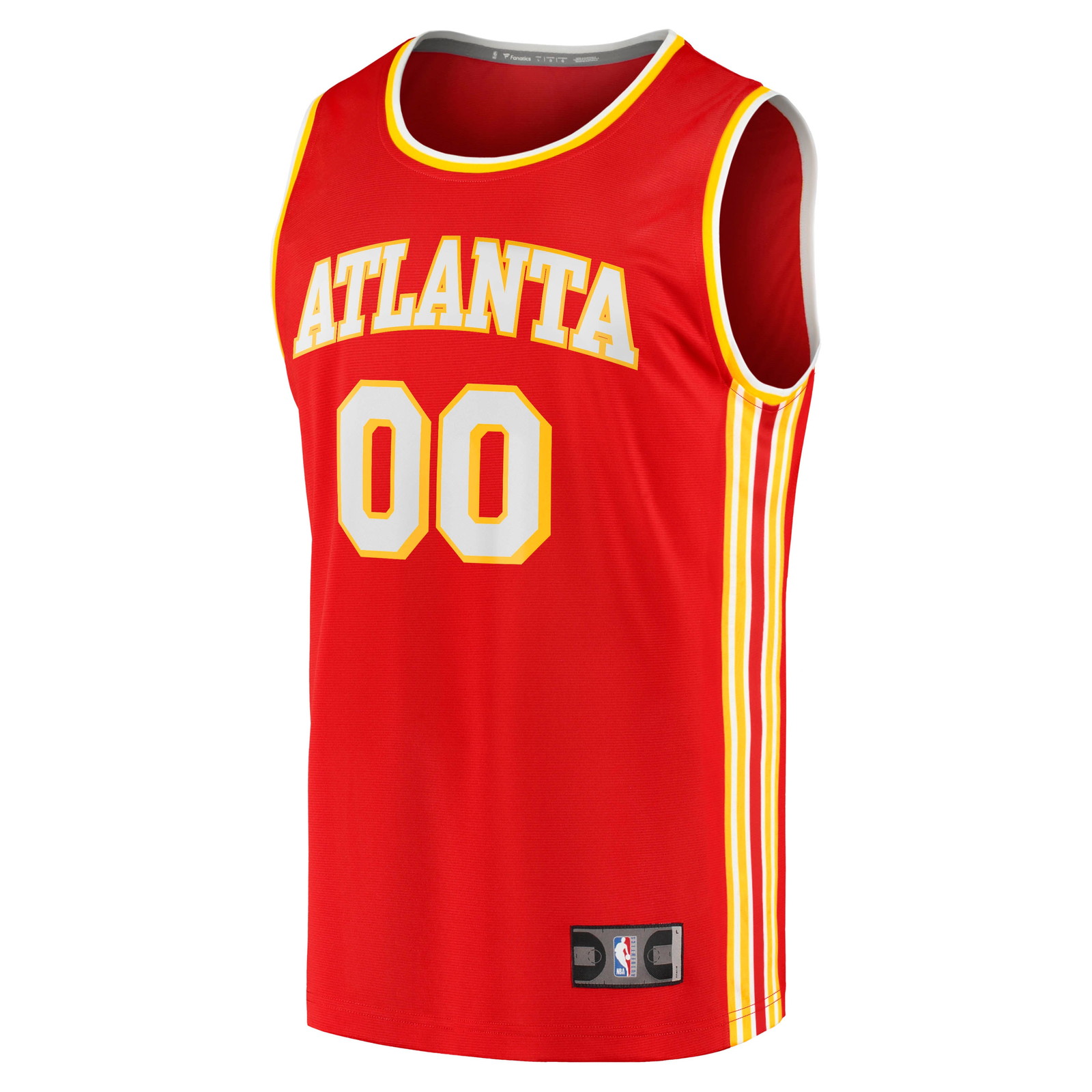 Atlanta Hawks Fast Break Fan Version Custom Jersey Icon Edition Red - front view