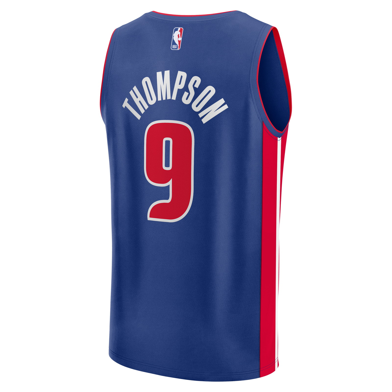 Ausar Thompson Detroit Pistons Fast Break Jersey Blue Icon Edition - back view