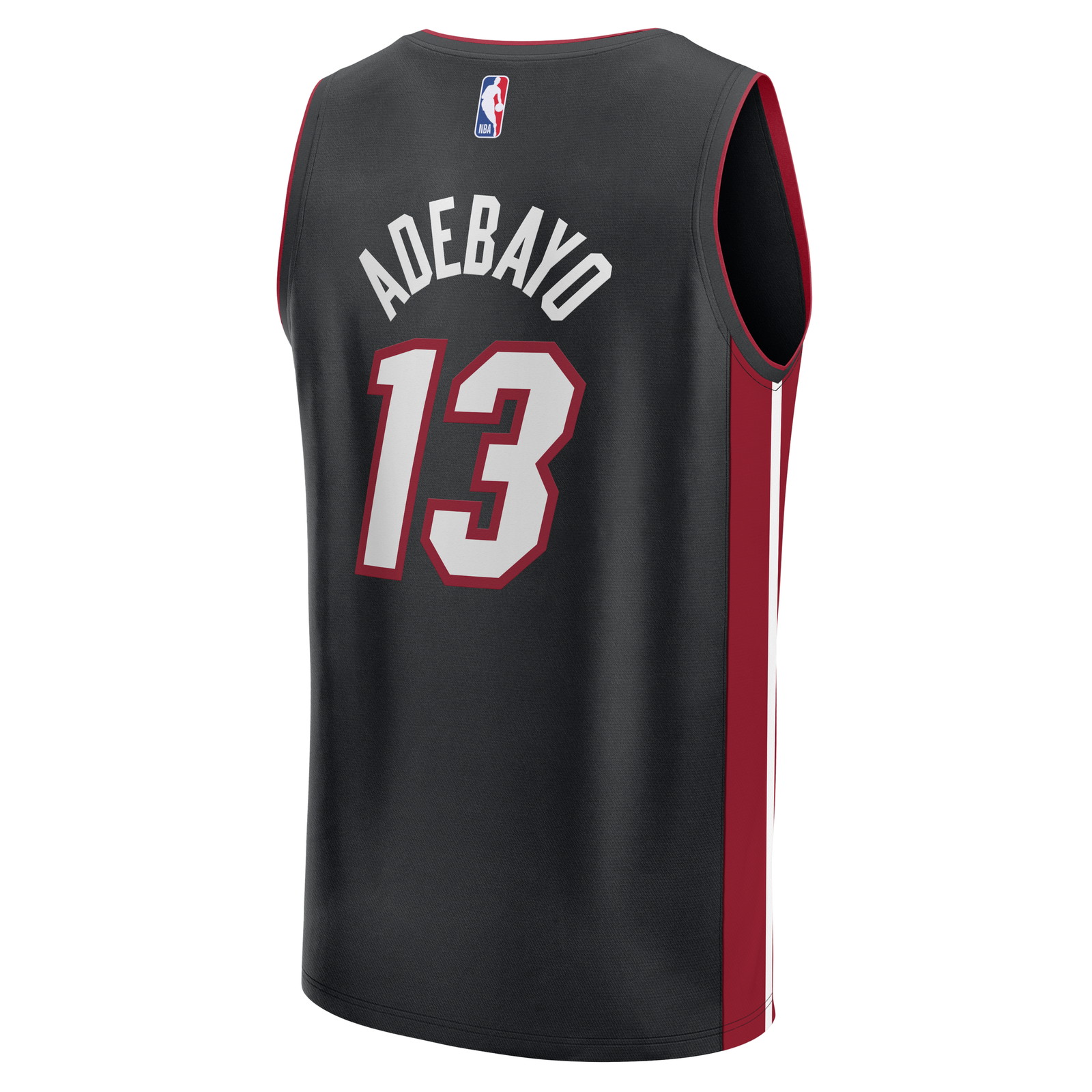 Bam Adebayo Miami Heat Fast Break Fan Version Jersey Icon Edition Black - back view