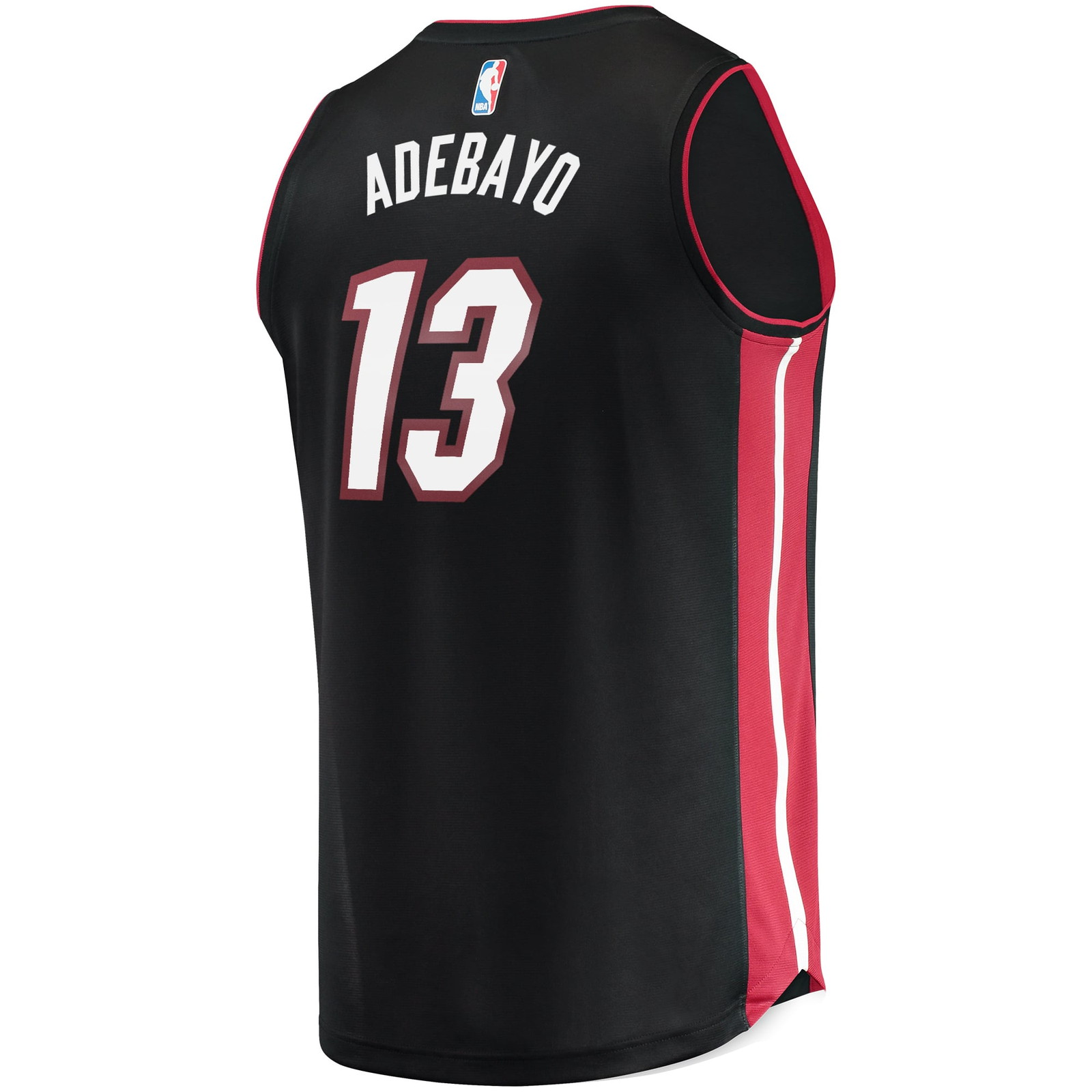 Bam Adebayo Miami Heat Fast Break Fan Version Player Jersey Icon Edition Black - back view