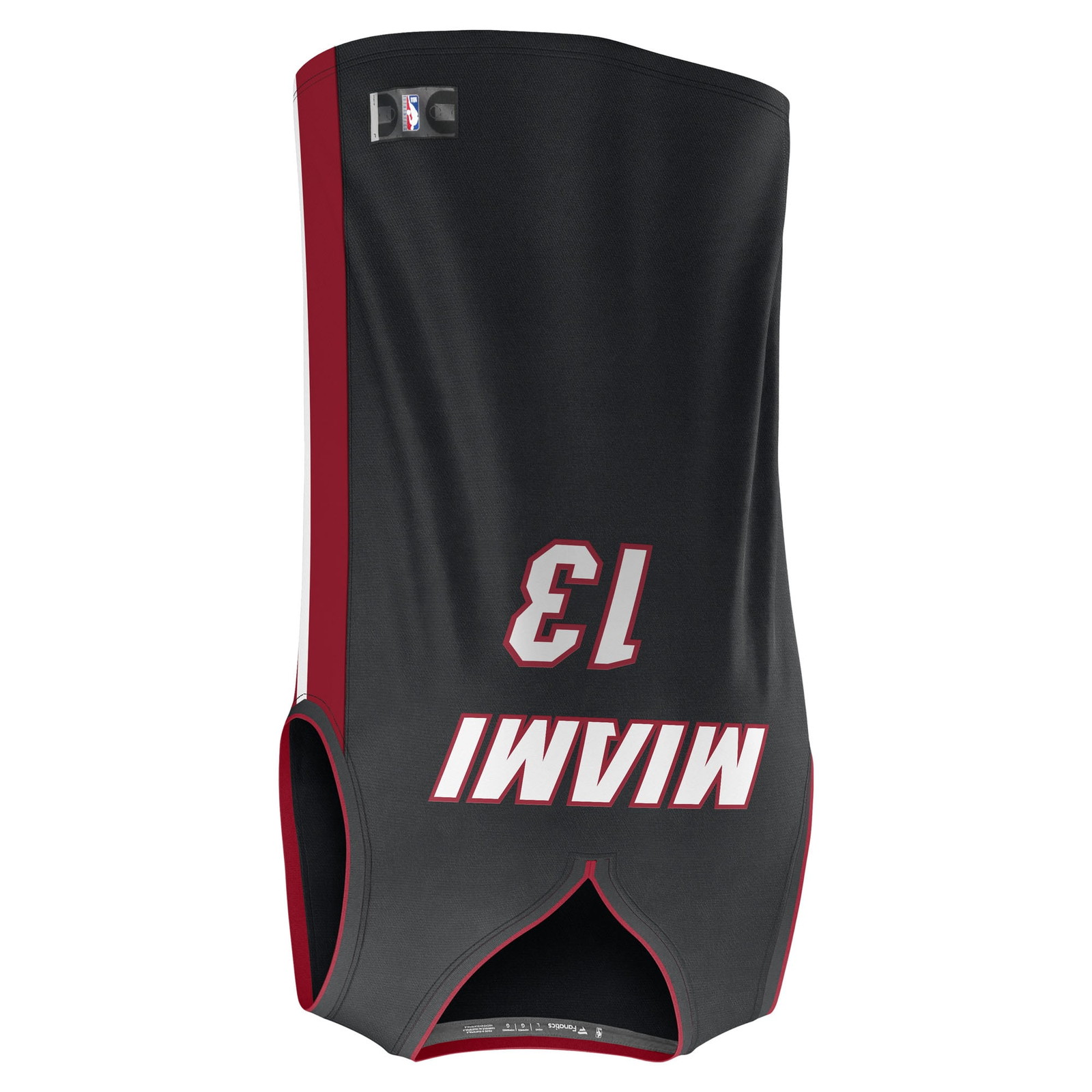Bam Adebayo Miami Heat Youth Fast Break Fan Version Player Jersey Black Icon Edition - front view
