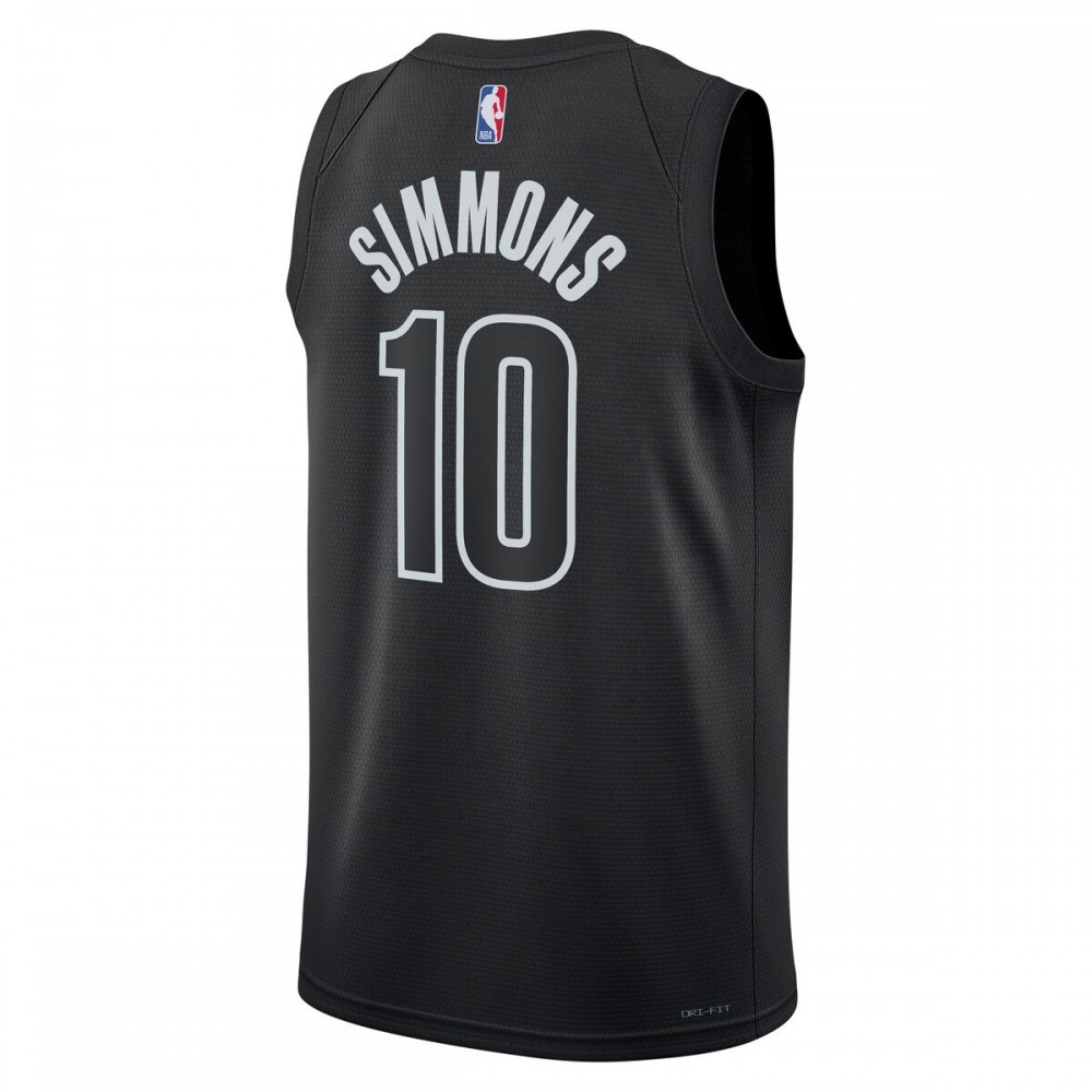 Ben Simmons Brooklyn Nets 2022/23 Statement Edition Swingman Jersey Black - back view