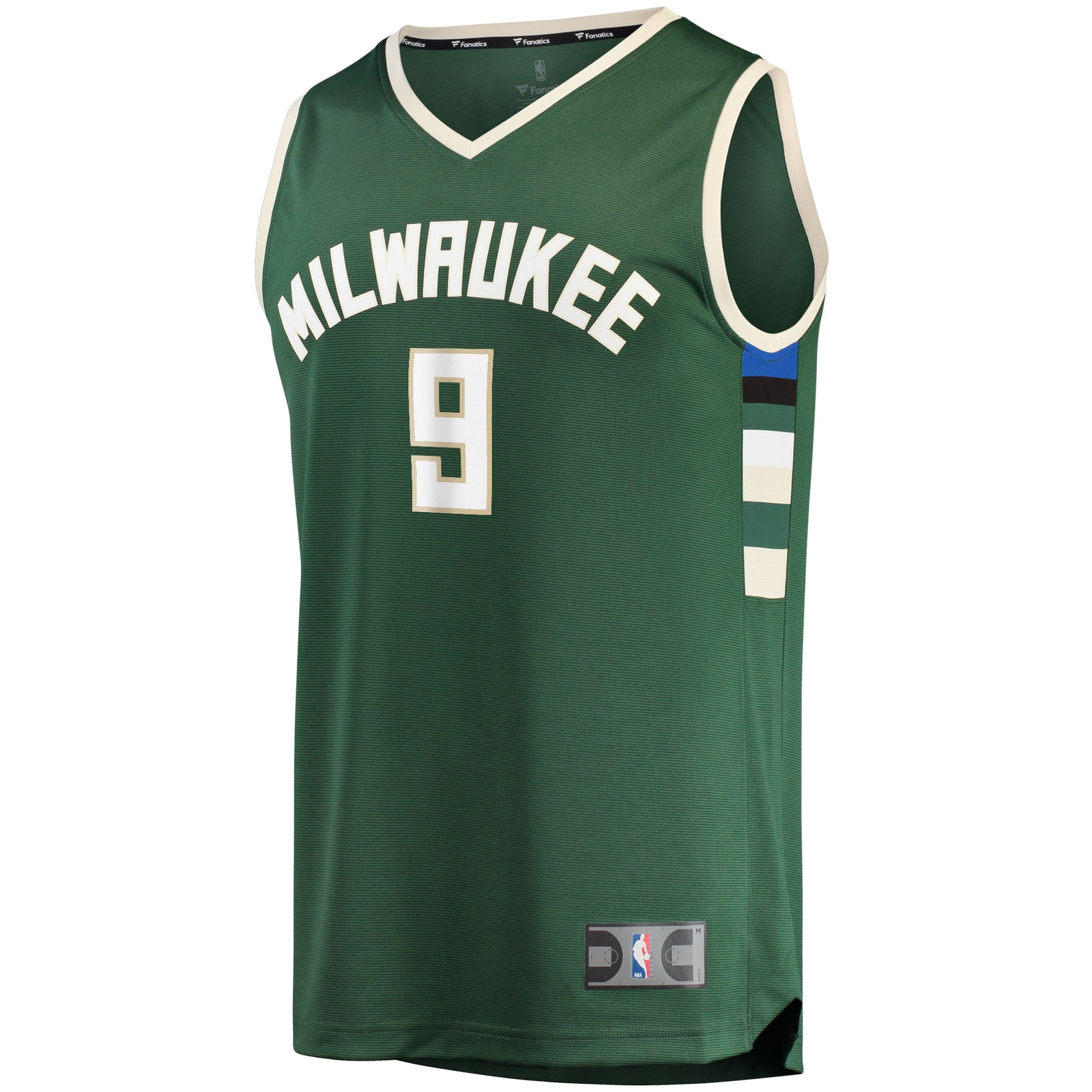 Bobby Portis Milwaukee Bucks Fast Break Fan Version Jersey Icon Edition Green - front view