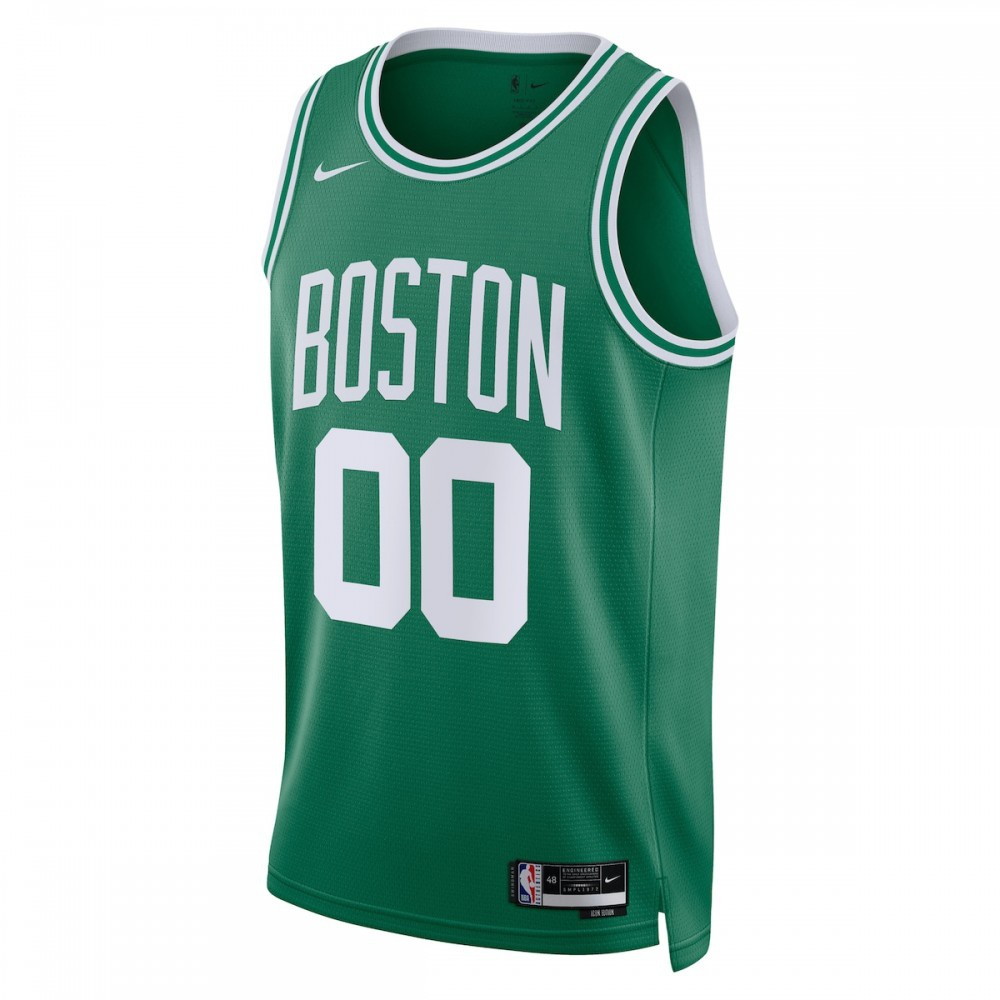 Boston Celtics Unisex 2022/23 Swingman Custom Jersey Kelly Green Icon Edition - second front view