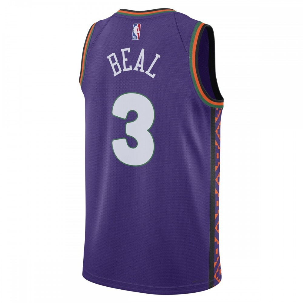 Bradley Beal Phoenix Suns Unisex 2024/25 Swingman Player Jersey City Edition Purple - back view