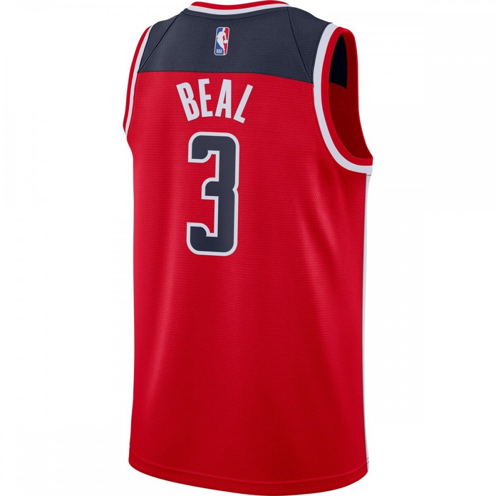 Bradley Beal Washington Wizards 2019/2020 Swingman Jersey Icon Edition Red - back view