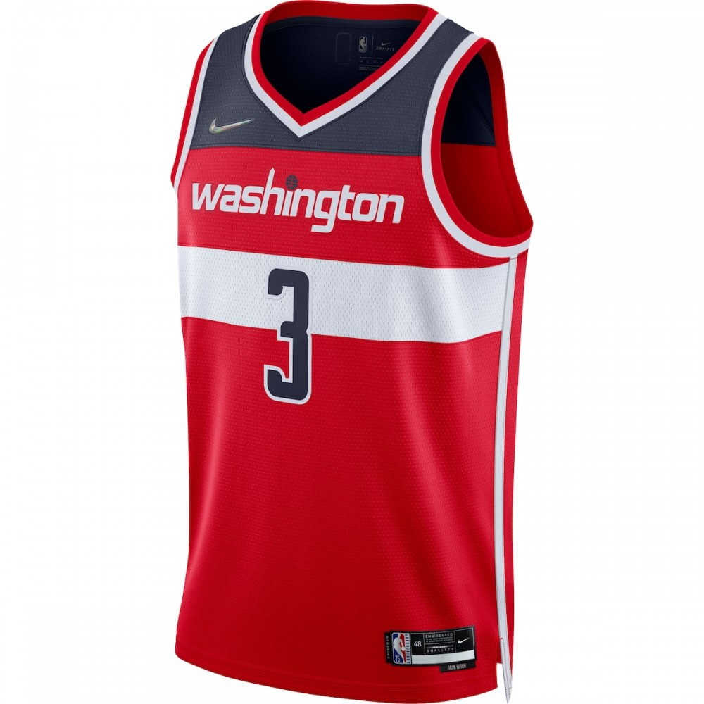 Bradley Beal Washington Wizards 2021/22 Diamond Swingman Jersey Icon Edition Red - second front view