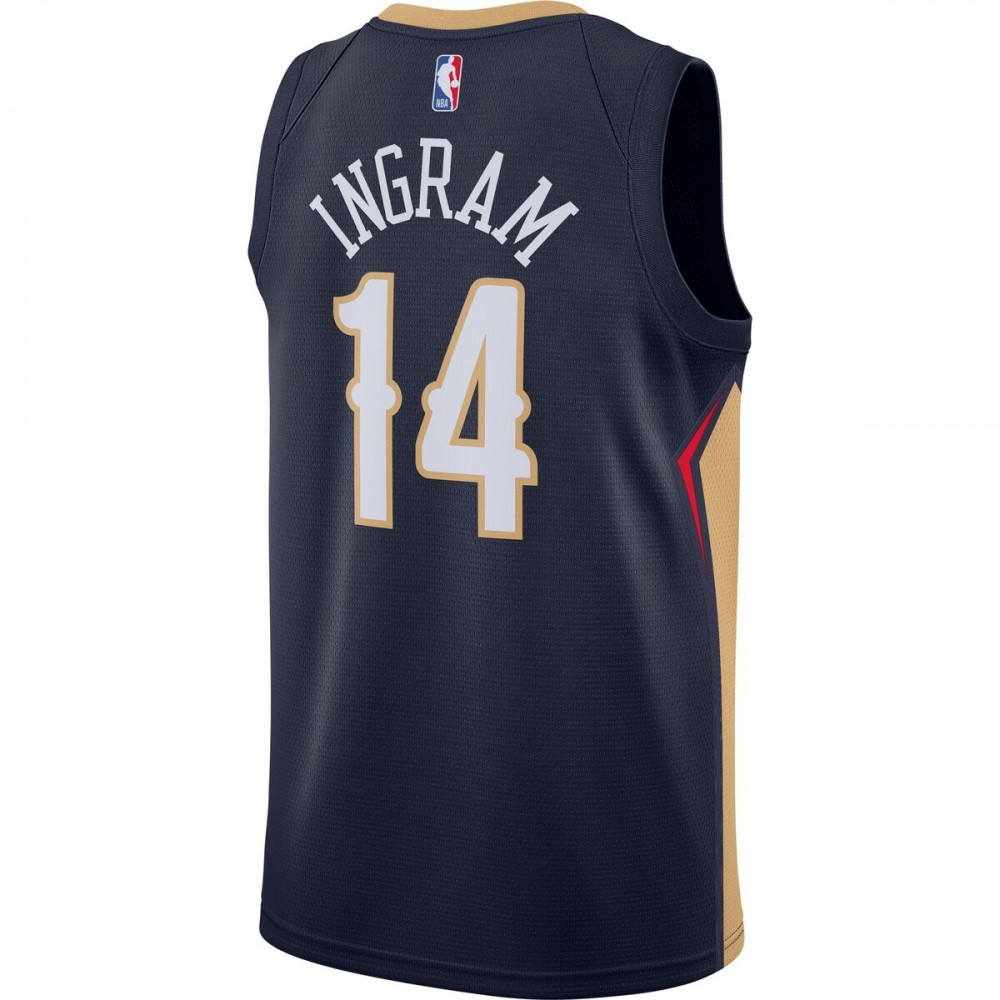 Brandon Ingram New Orleans Pelicans 2020/21 Swingman Jersey Navy Icon Edition - back view