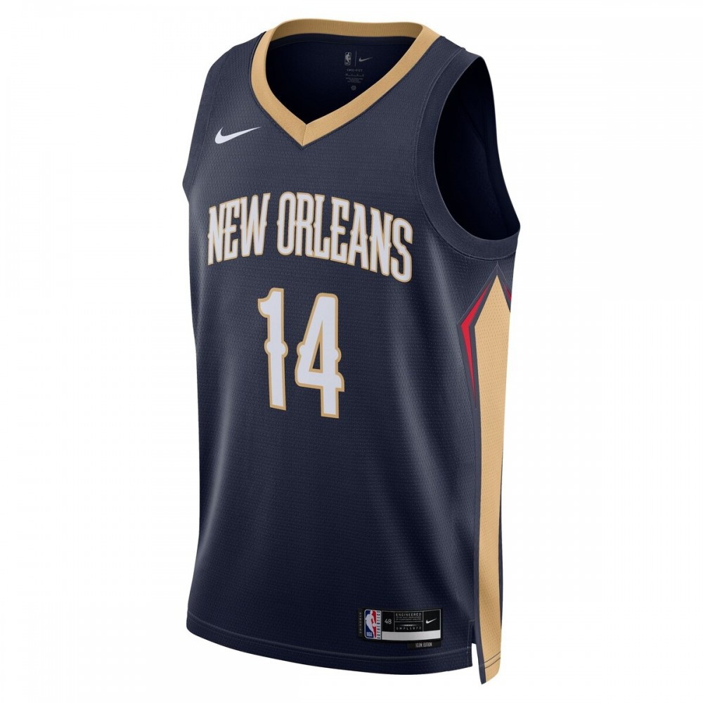 Brandon Ingram New Orleans Pelicans Unisex 2022/23 Swingman Jersey Icon Edition - second front view