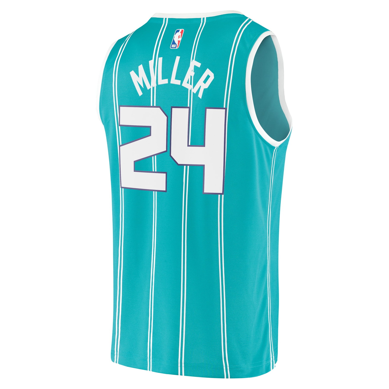 Brandon Miller Charlotte Hornets Fast Break Fan Version Jersey Icon Edition Teal - back view