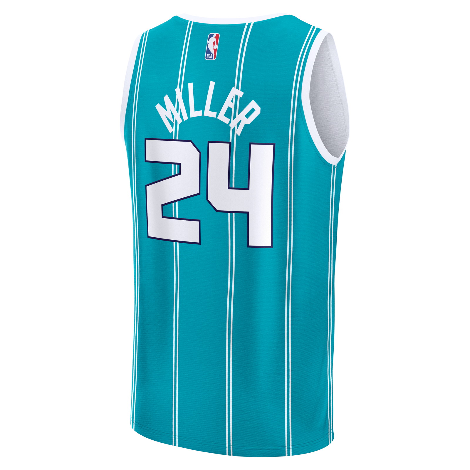 Brandon Miller Charlotte Hornets Youth Fast Break Fan Version Jersey Teal Icon Edition - back view