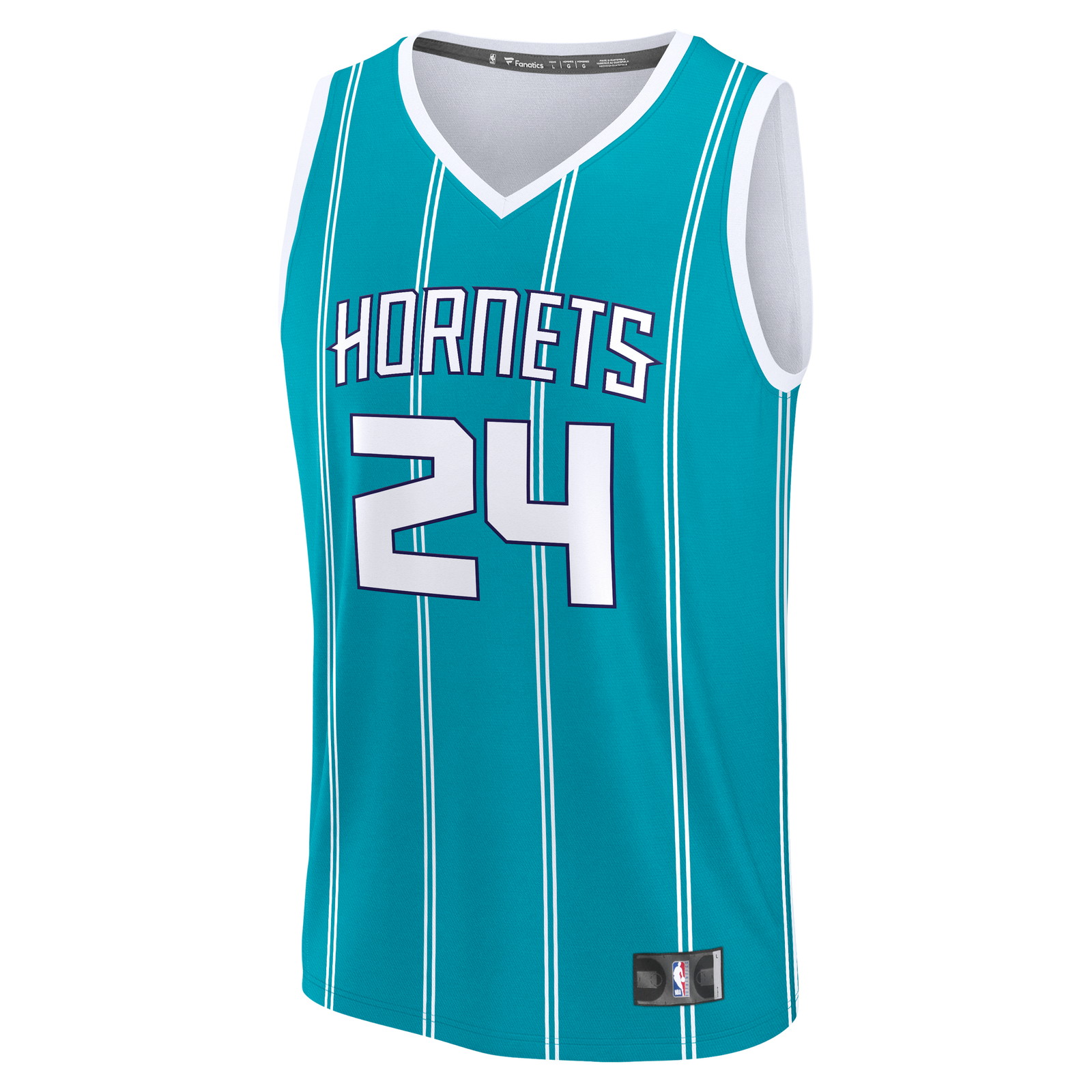Brandon Miller Charlotte Hornets Youth Fast Break Fan Version Jersey Teal Icon Edition - front view