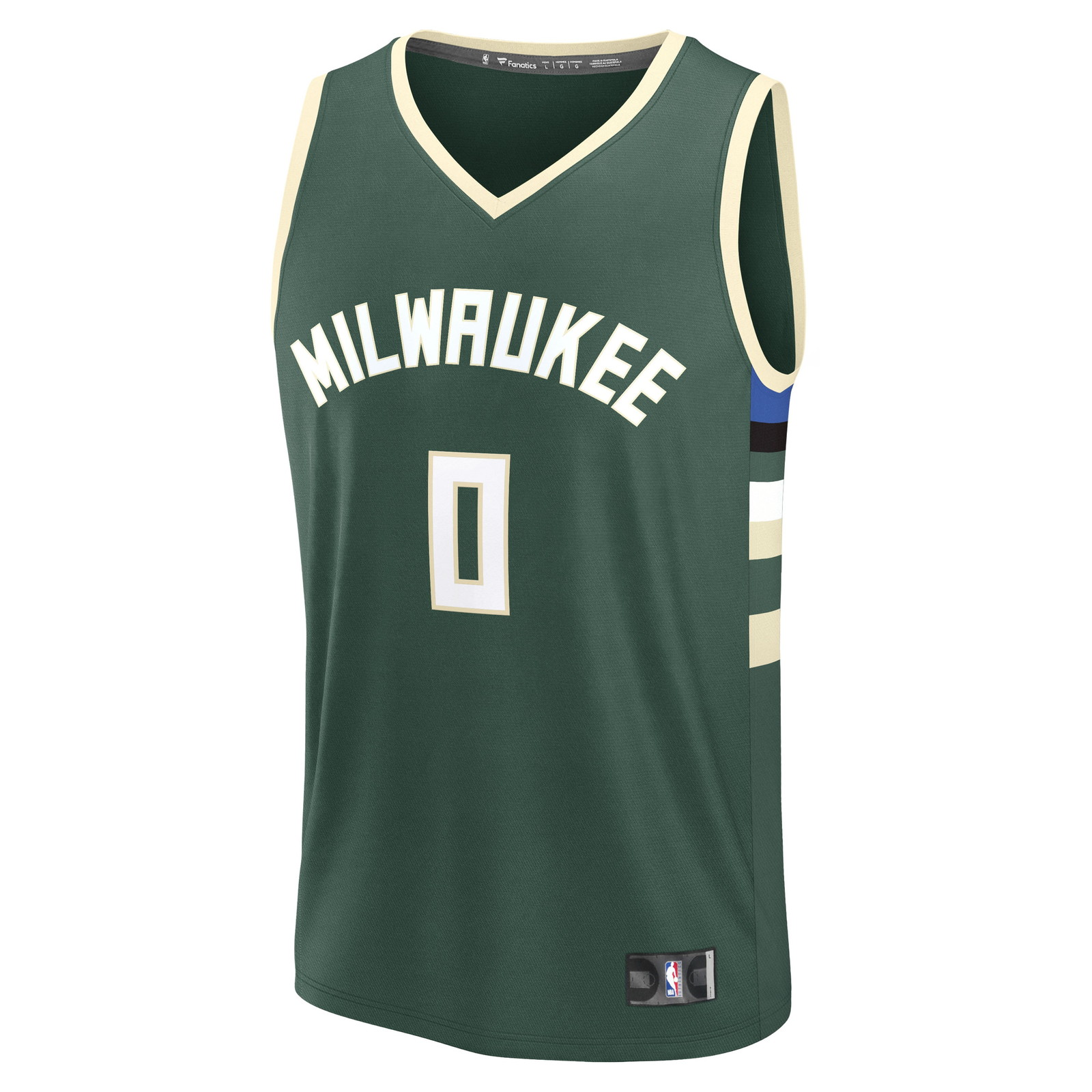 Brayden Burries Milwaukee Bucks 2026 NBA Draft First Round Pick Fast Break Jersey Icon - front view