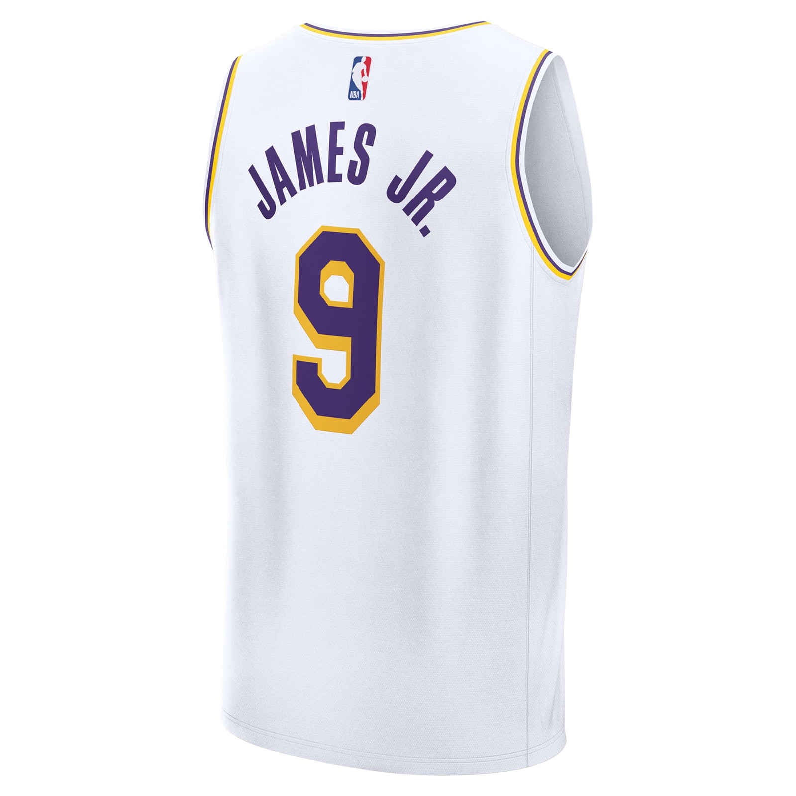 Bronny James Los Angeles Lakers Fast Break Fan Version Player Jersey Association - back view