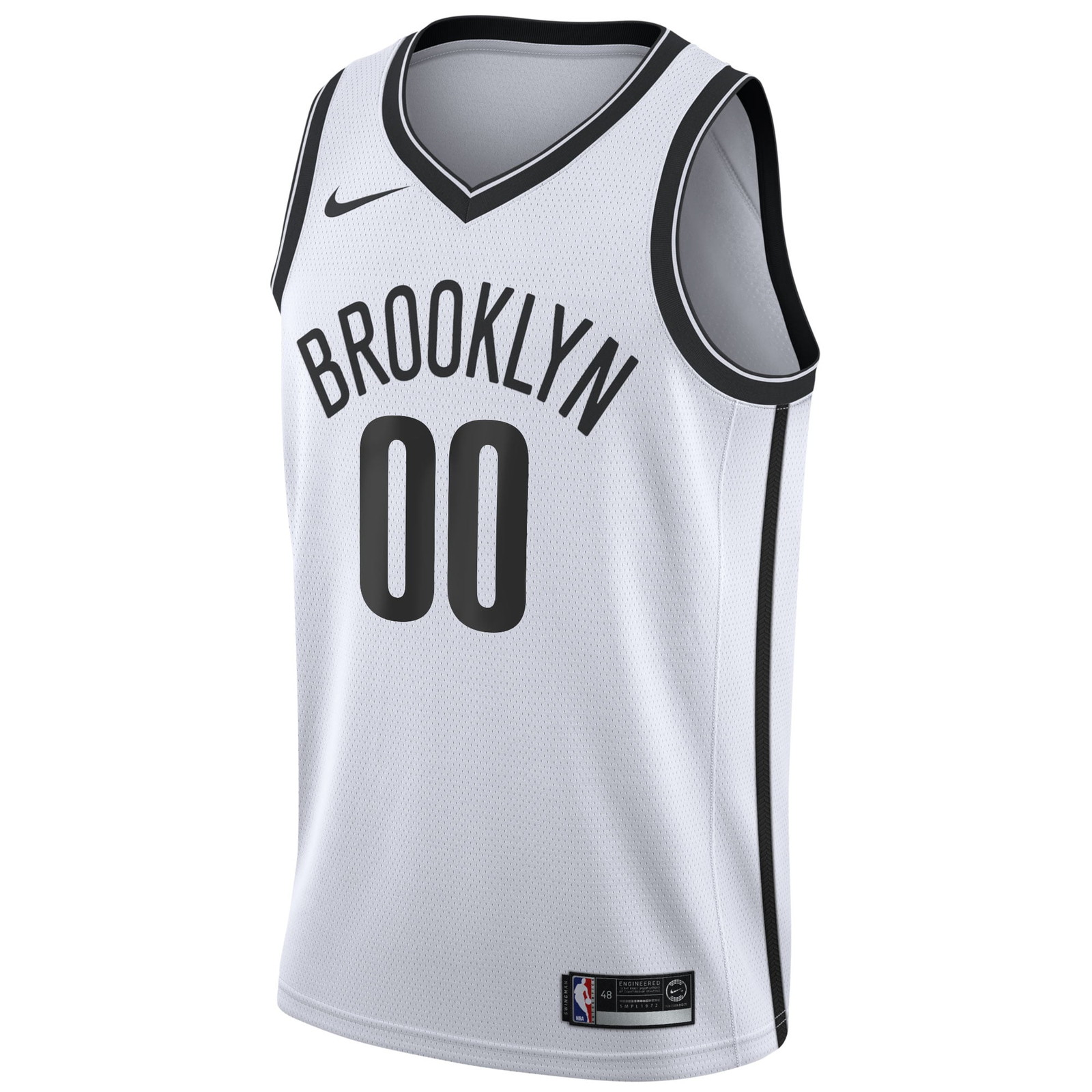 Brooklyn Nets 2020/21 Swingman Custom Jersey Association Edition White - front view