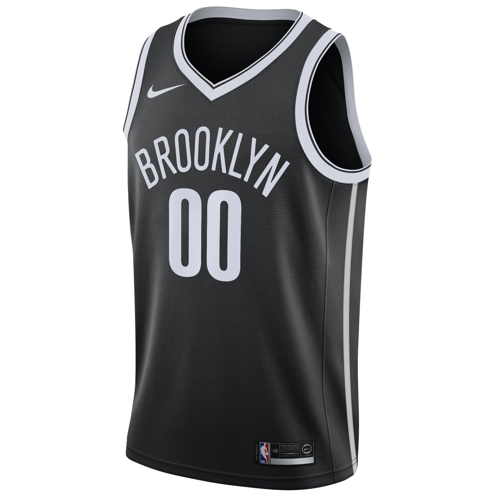 Brooklyn Nets 2020/21 Swingman Custom Jersey Icon Edition Black - front view