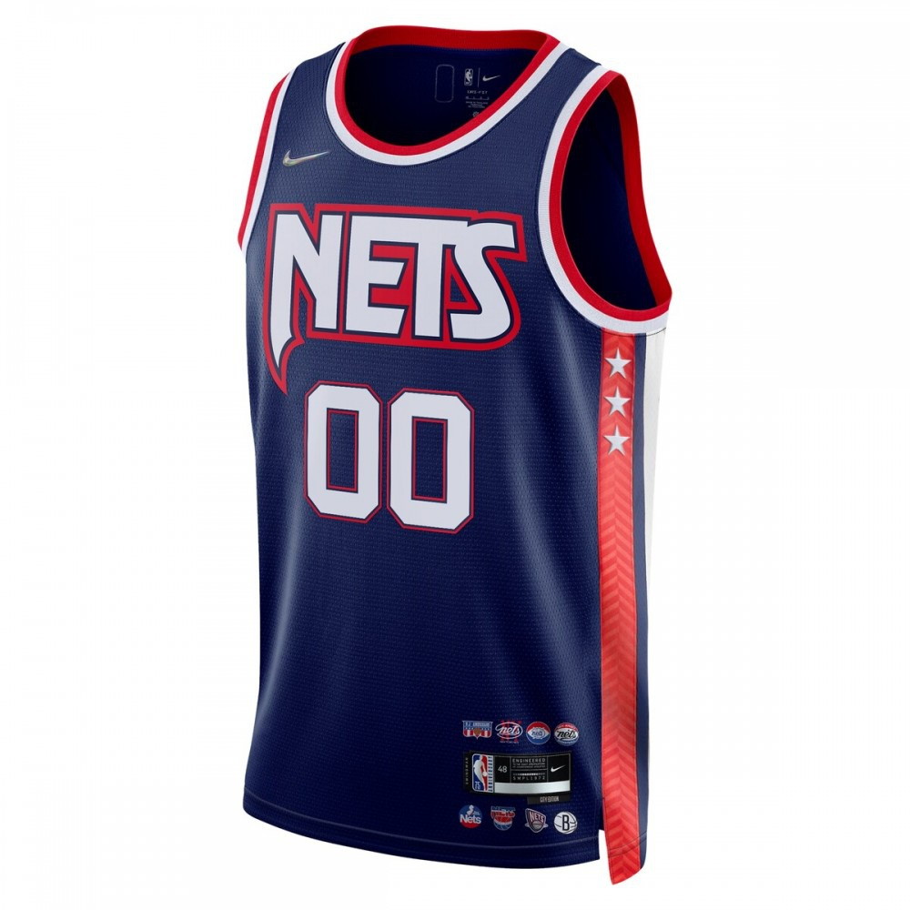 Brooklyn Nets 2021/22 Swingman Custom Jersey City Edition Navy - second front view