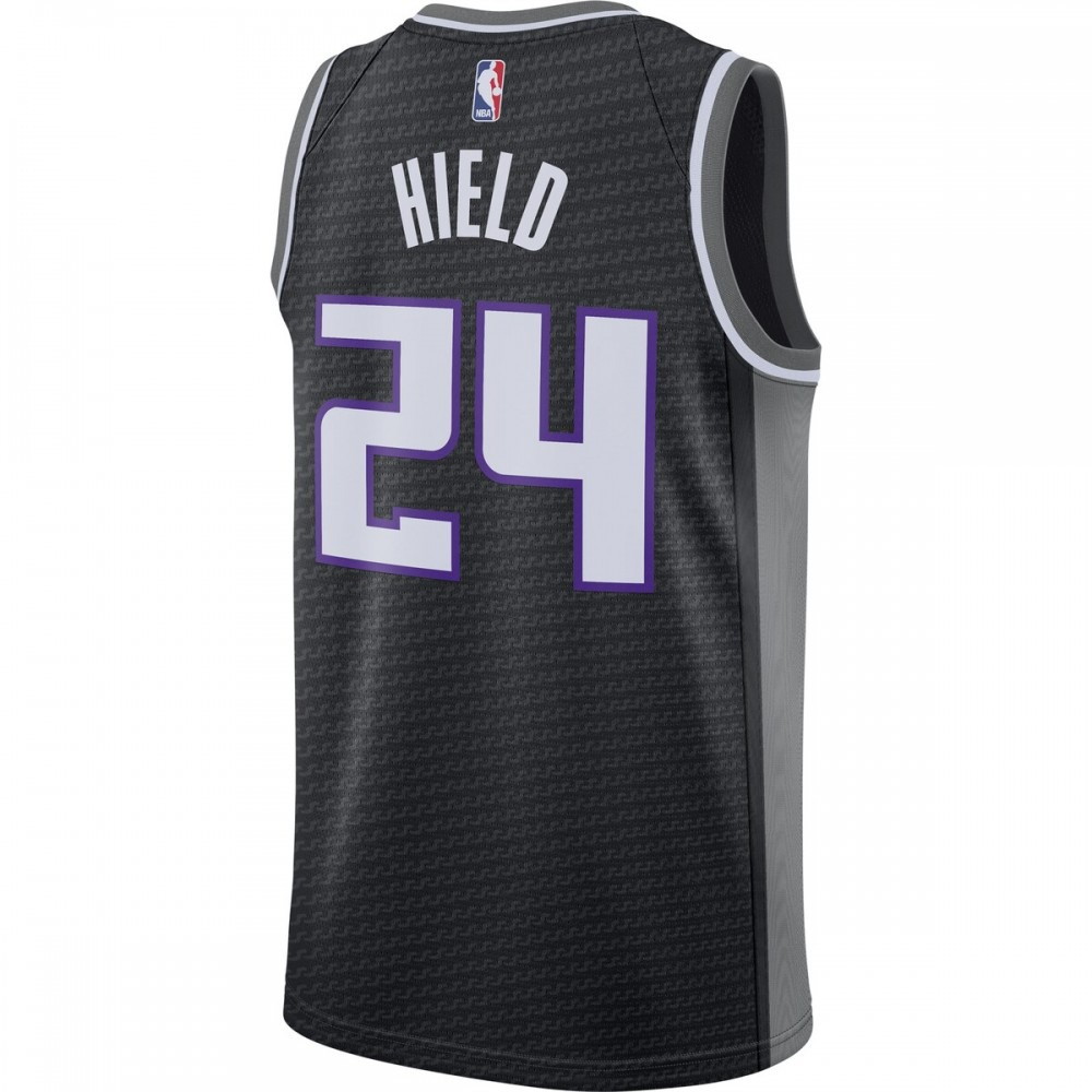 Buddy Hield Sacramento Kings 2020/21 Swingman Jersey Statement Edition Black - back view