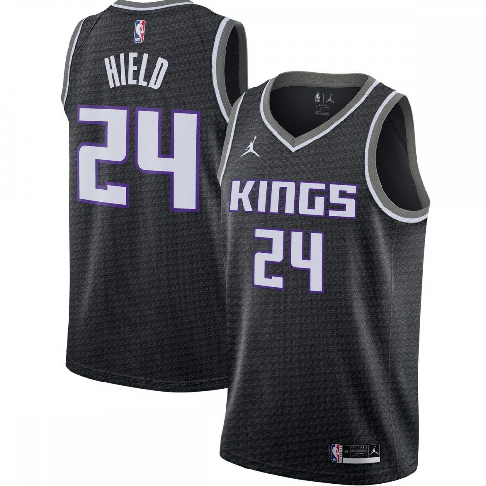 Buddy Hield Sacramento Kings 2020/21 Swingman Jersey Statement Edition Black - front view