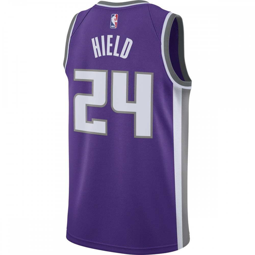 Buddy Hield Sacramento Kings Swingman Jersey Purple Icon Edition - back view