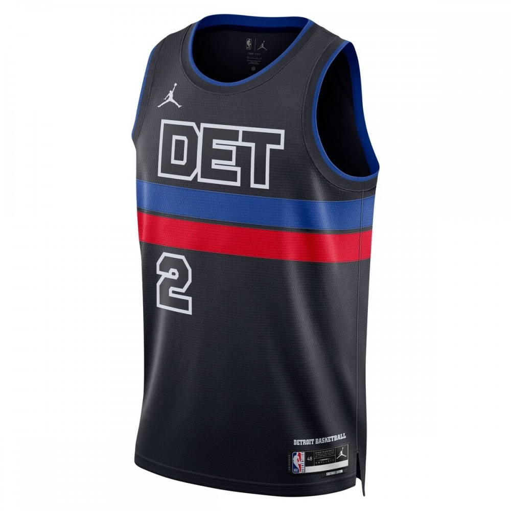 Cade Cunningham Detroit Pistons 2022/23 Statement Edition Swingman Jersey Black - second front view