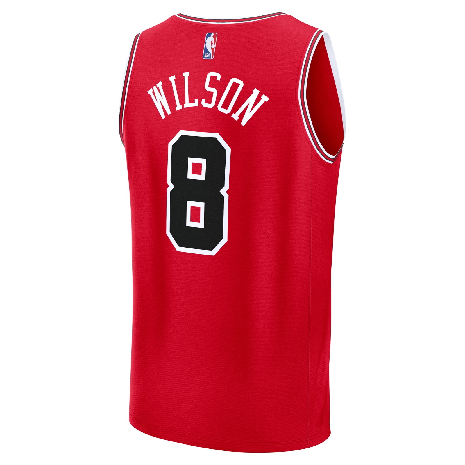 Caleb Wilson Chicago Bulls 2026 NBA Draft First Round Pick Fast Break Jersey Icon - back view