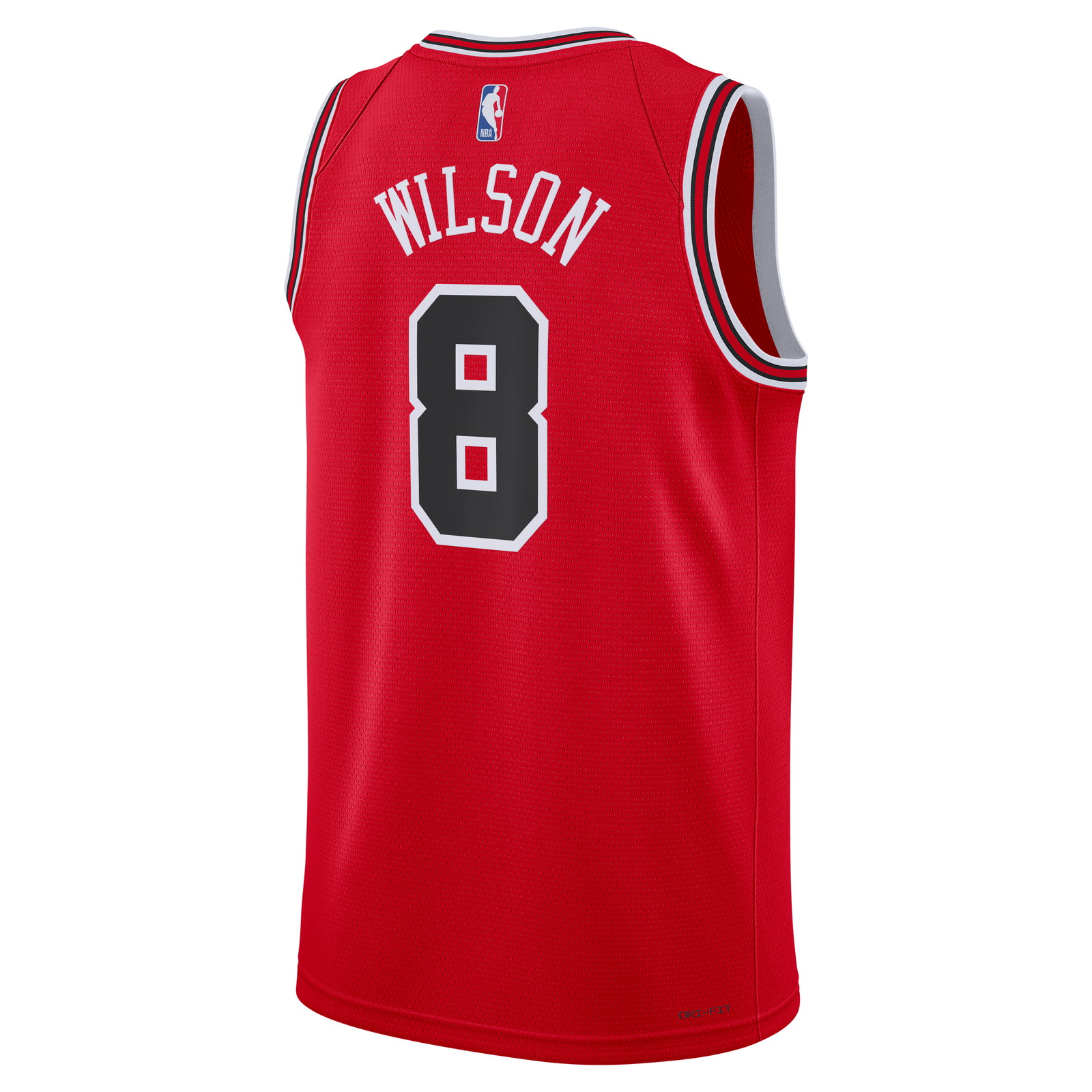 Caleb Wilson Chicago Bulls Youth Swingman Jersey Red Icon Edition - back view