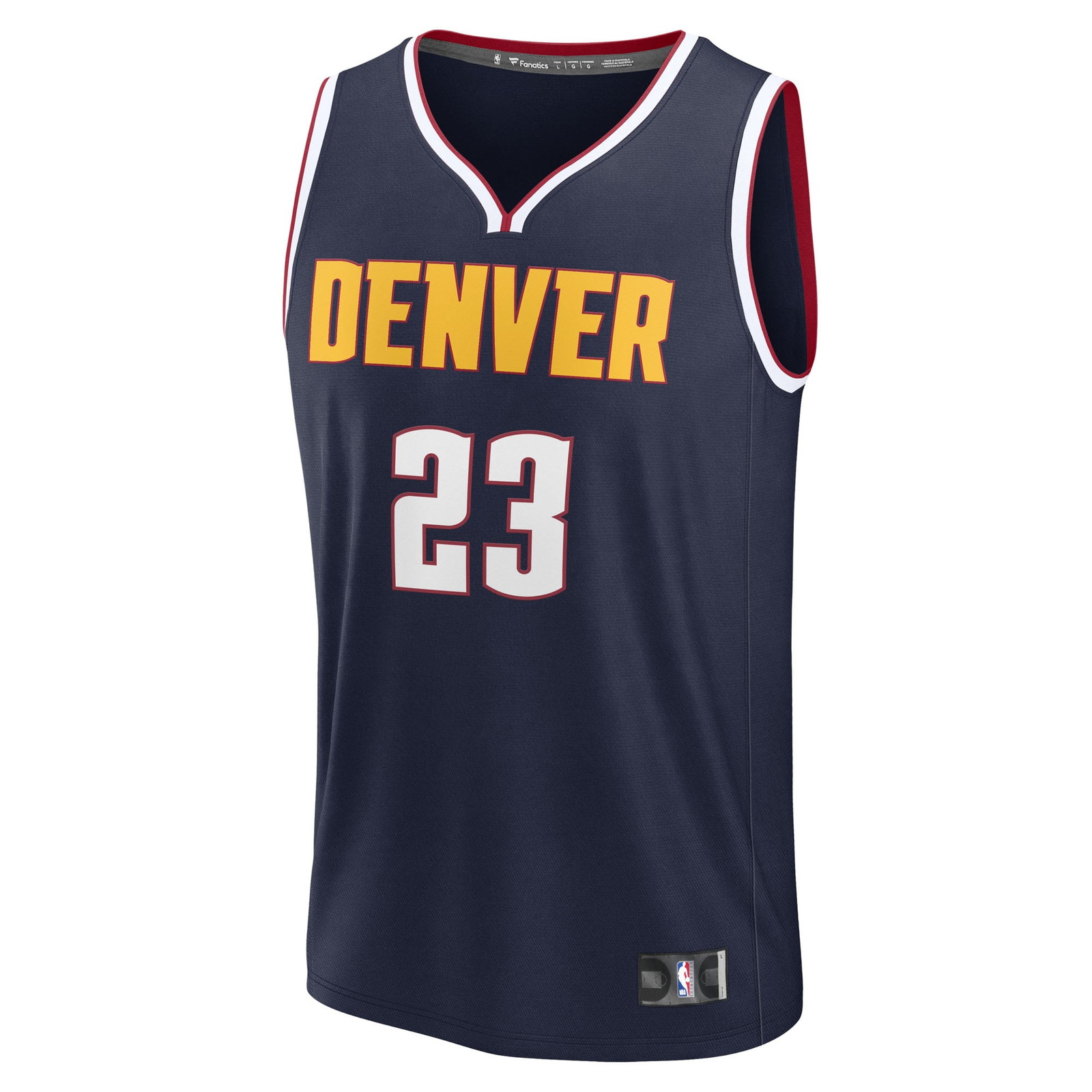 Cameron Johnson Denver Nuggets Fast Break Fan Version Jersey Navy Icon Edition - front view