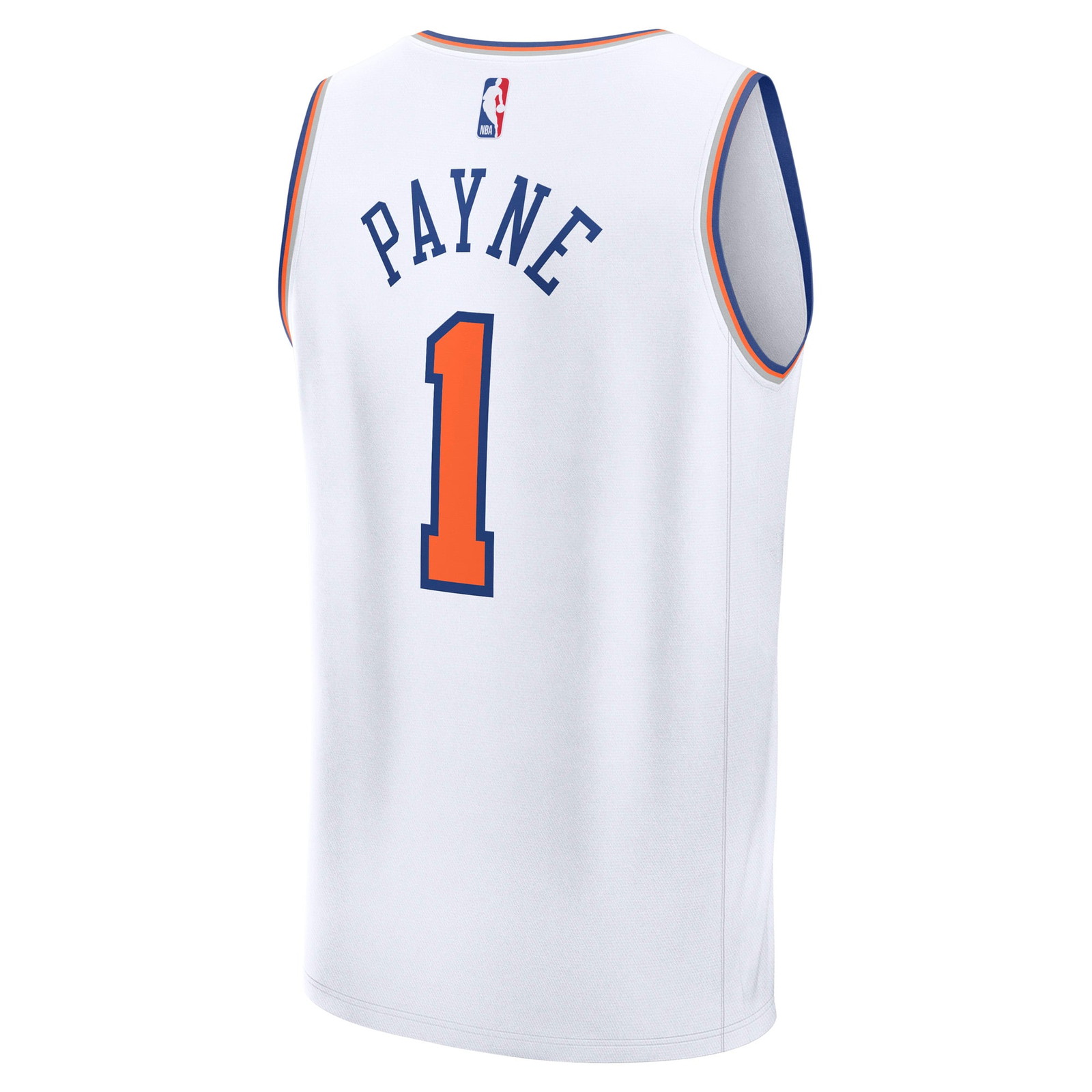 Cameron Payne New York Knicks Fast Break Fan Version Player Jersey Association Edition - back view