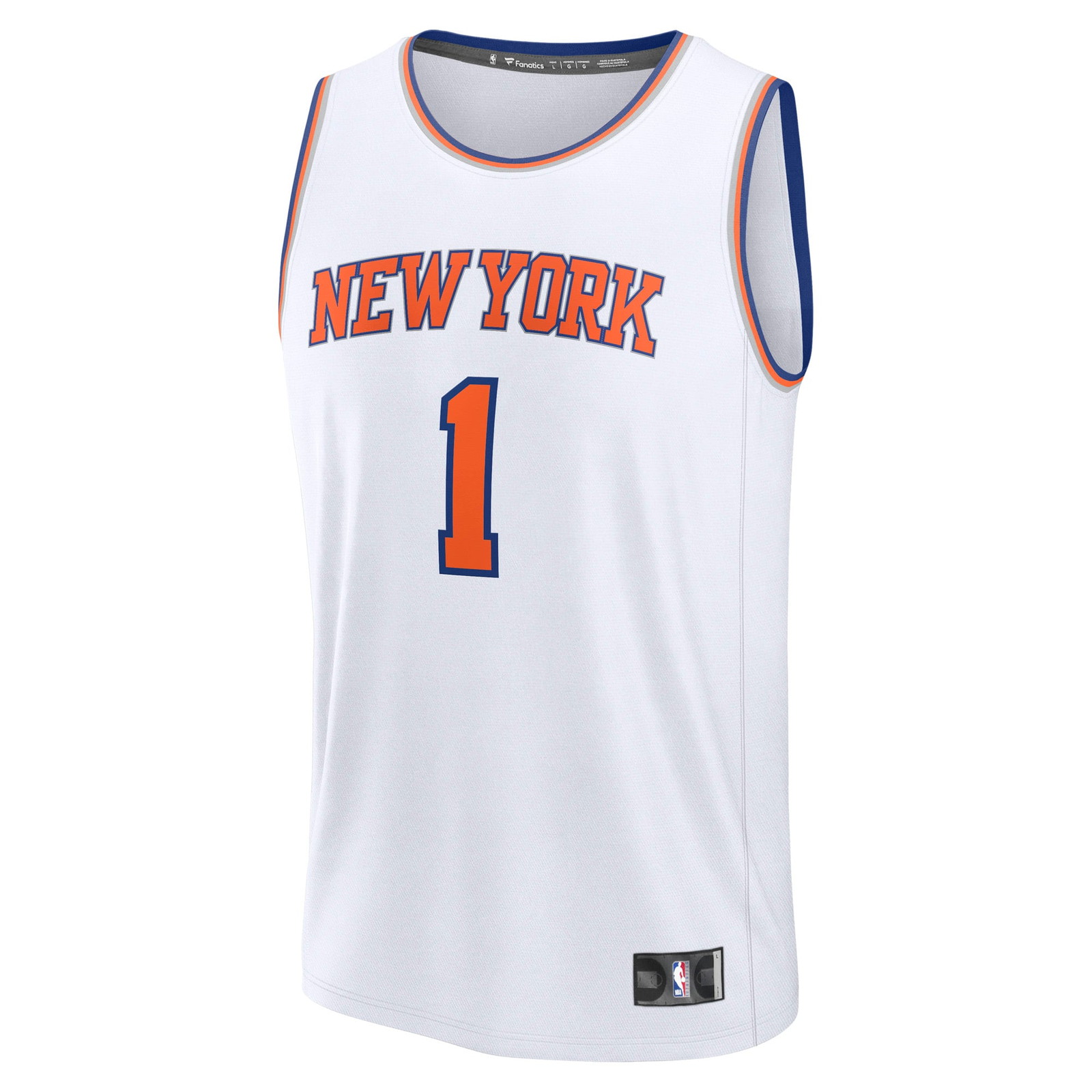 Cameron Payne New York Knicks Fast Break Fan Version Player Jersey Association Edition - front view