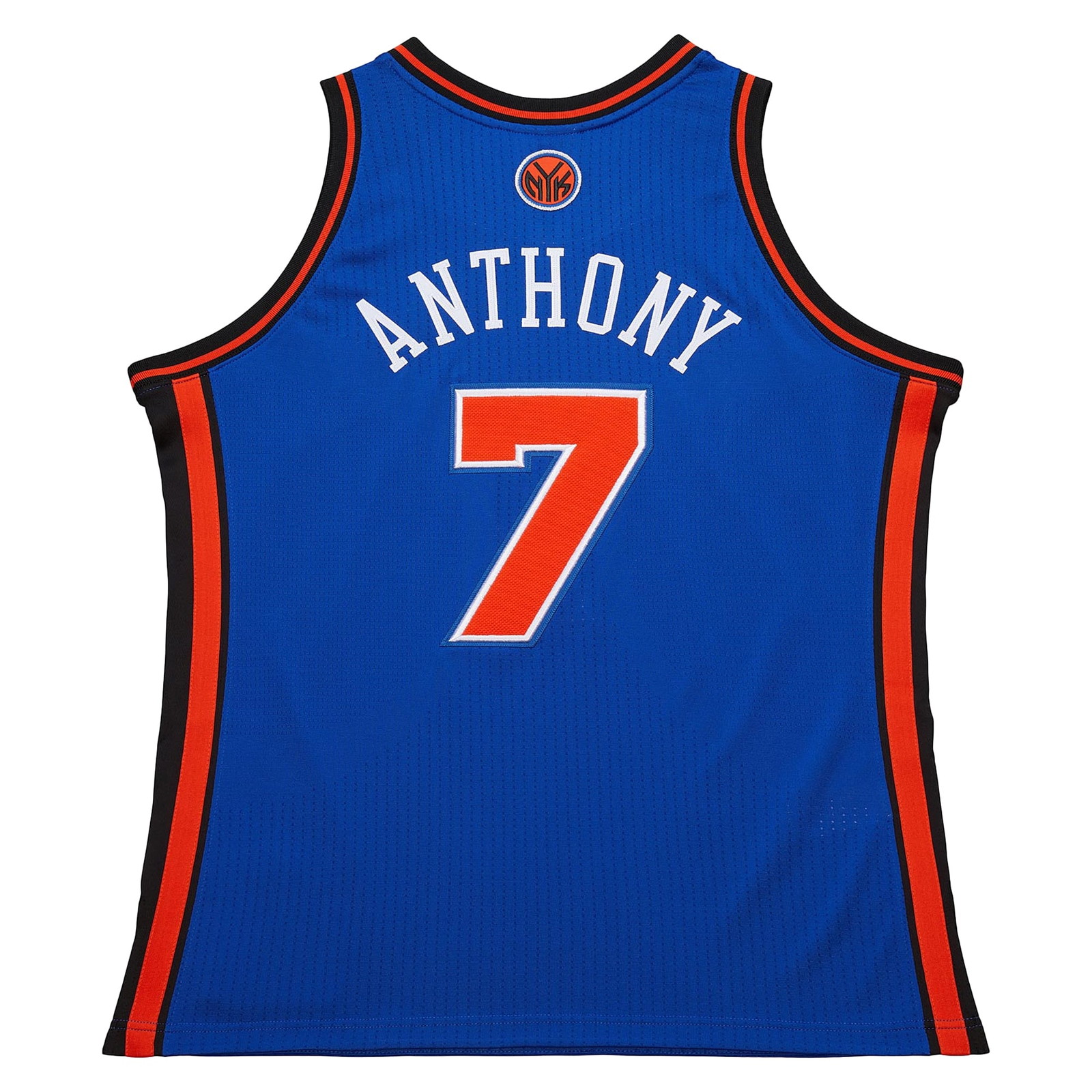 Carmelo Anthony New York Knicks 2010/11 Hardwood Classics Pro Cut Jersey Blue - back view