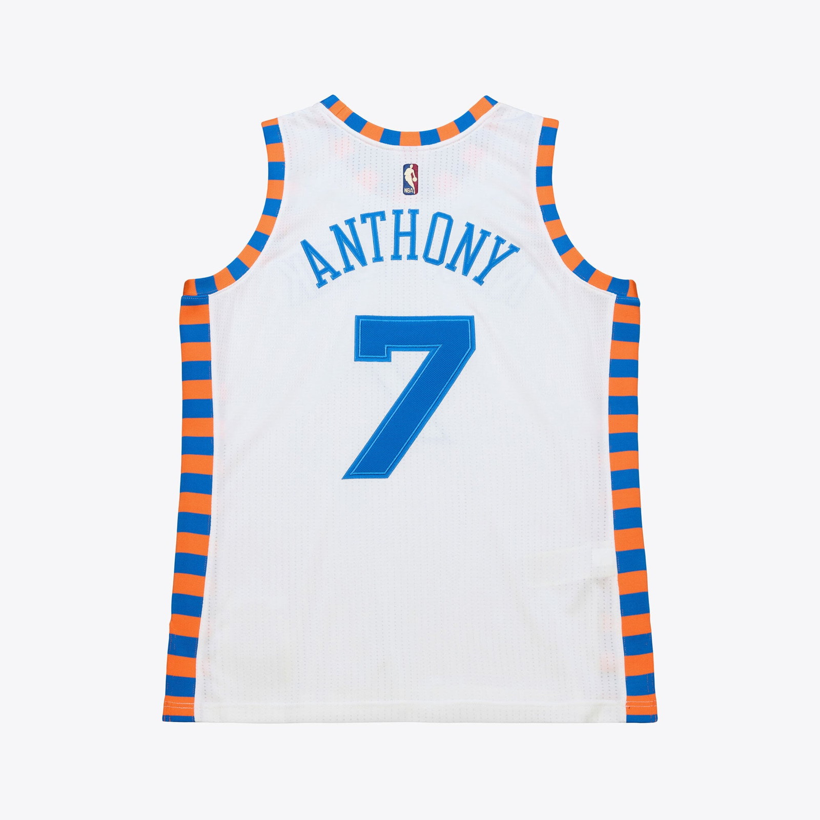 Carmelo Anthony New York Knicks 2015-16 Hardwood Classics Pro Cut Jersey White - front view