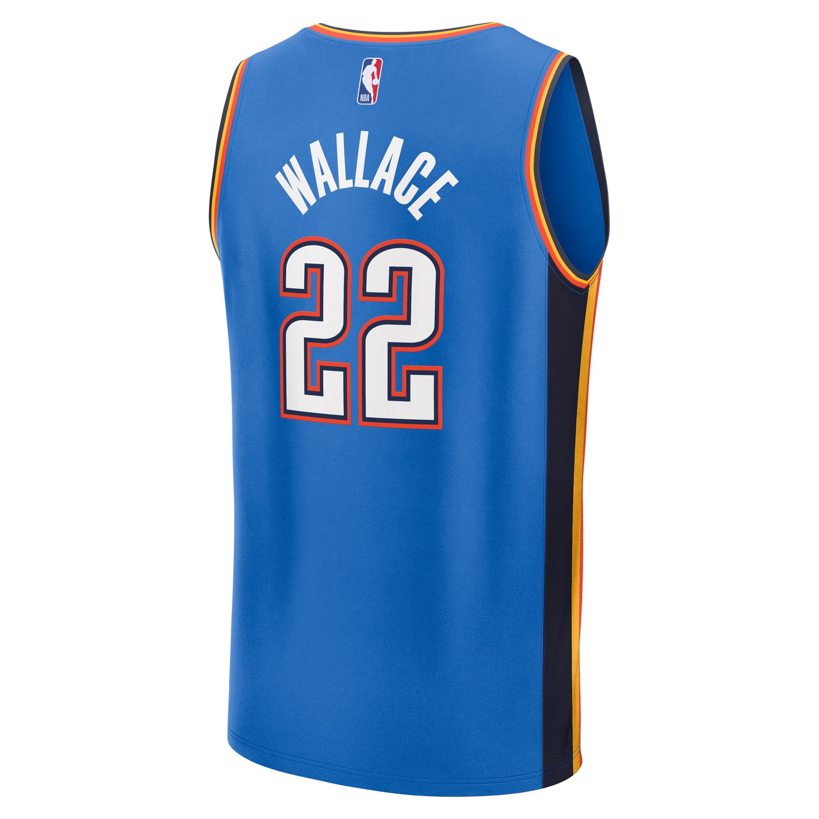 Cason Wallace Oklahoma City Thunder Fast Break Fan Version Player Jersey Icon Edition - back view